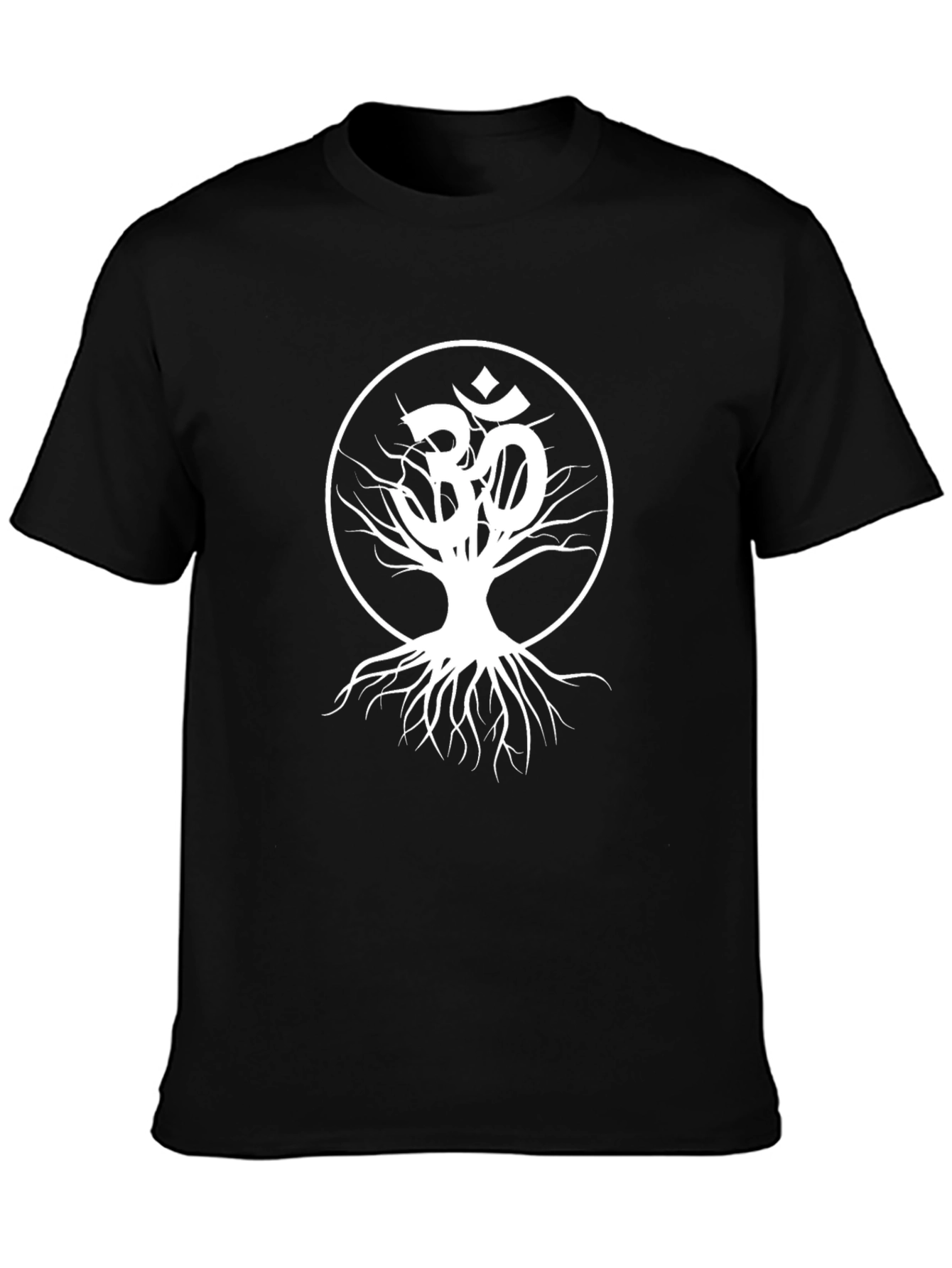 Om Tree of Life Graphic T-Shirt - Black
