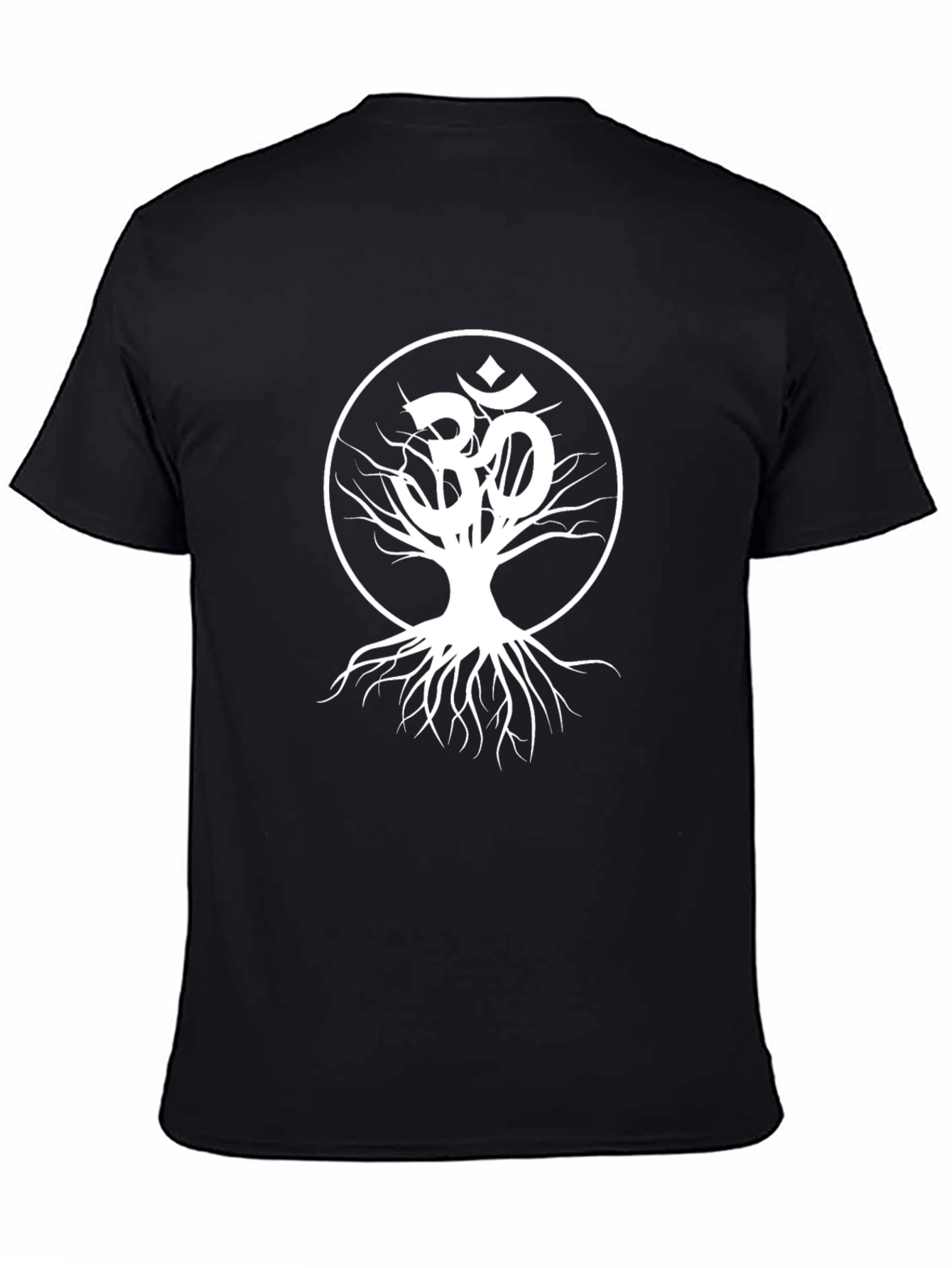 Om Tree of Life Graphic T-Shirt - Black