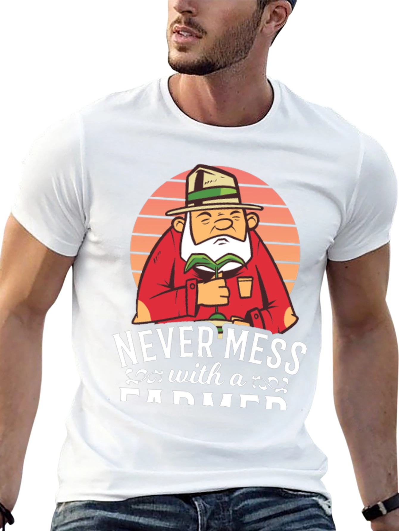 Never Mess With A Farmer Graphic Tee