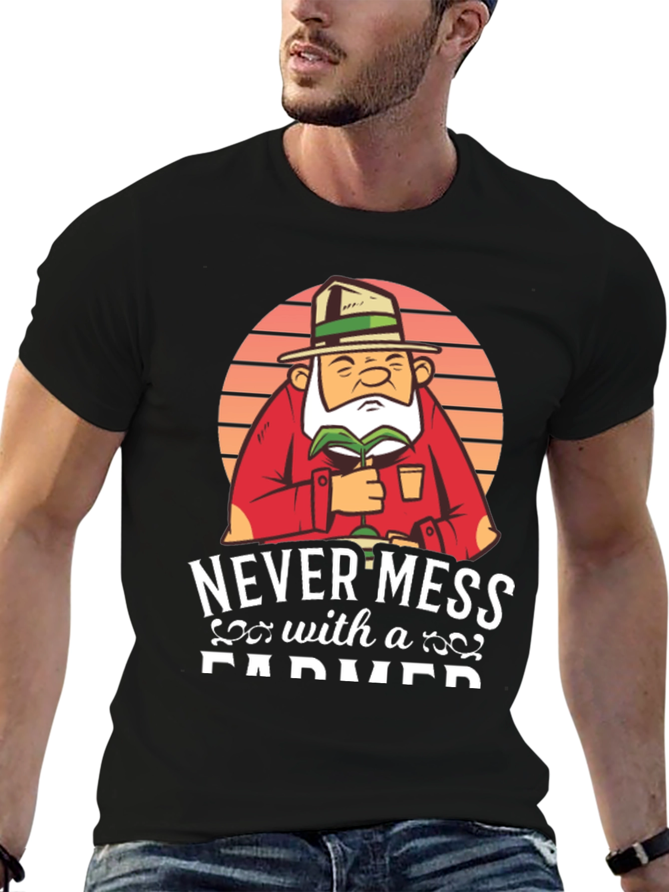 Never Mess With A Farmer Graphic Tee