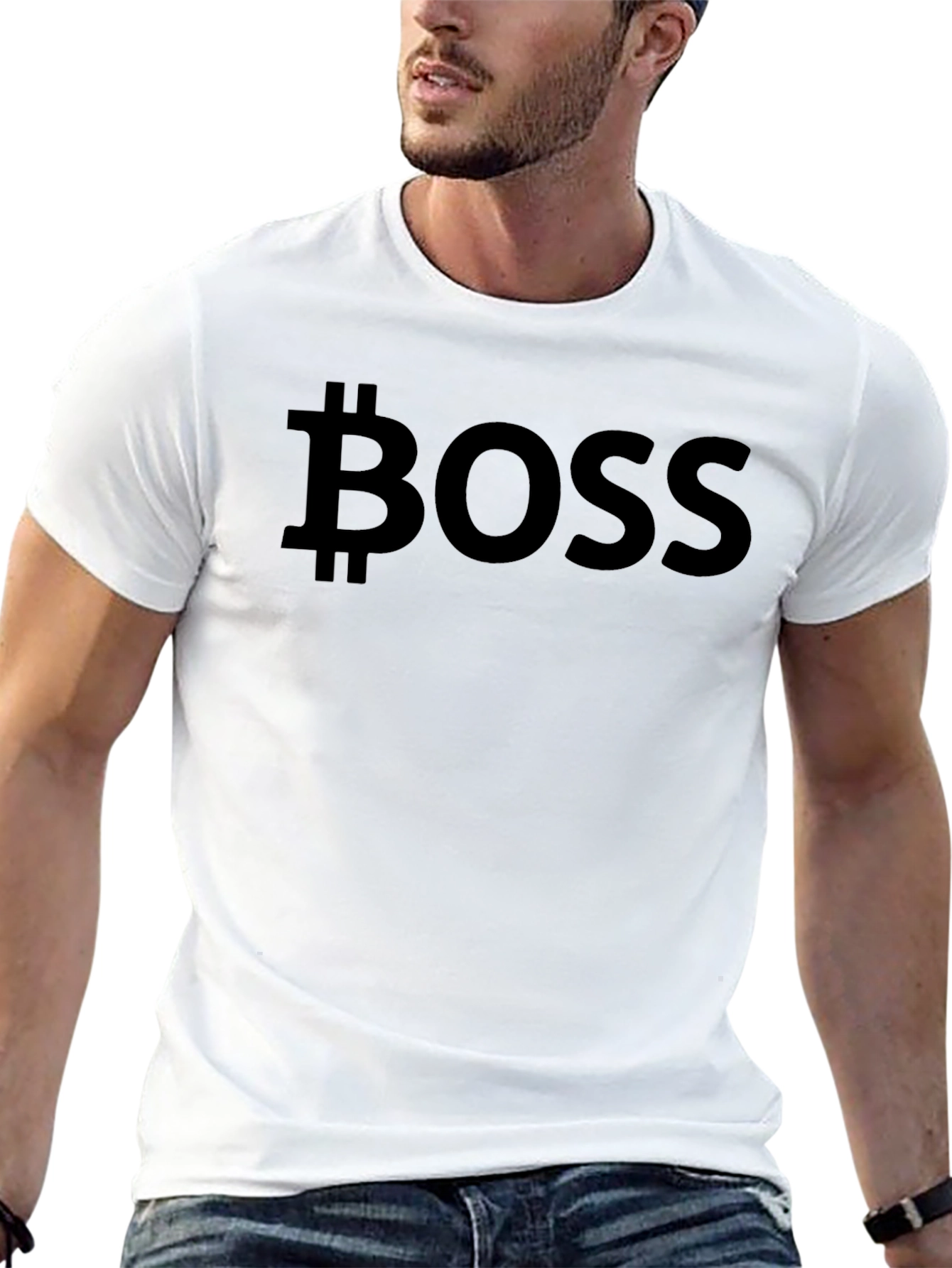 Bitcoin Boss Black Tee - Crypto Currency T-Shirt