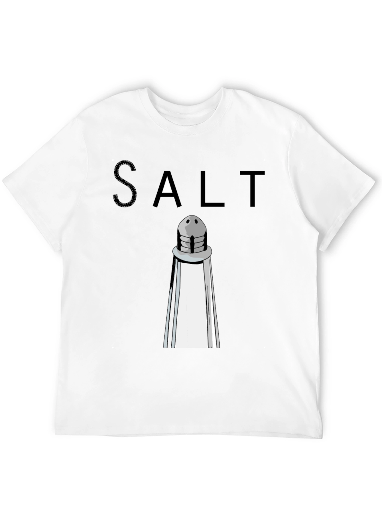 Salt Shaker Graphic Tee - Black Cotton T-Shirt