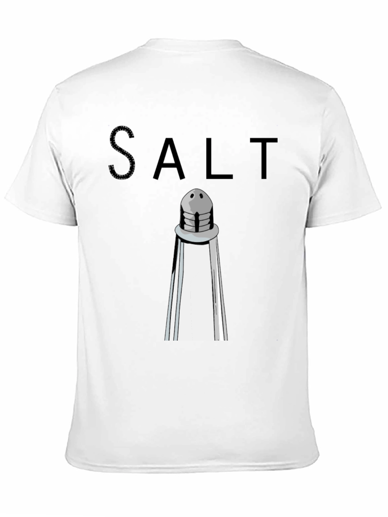 Salt Shaker Graphic Tee - Black Cotton T-Shirt
