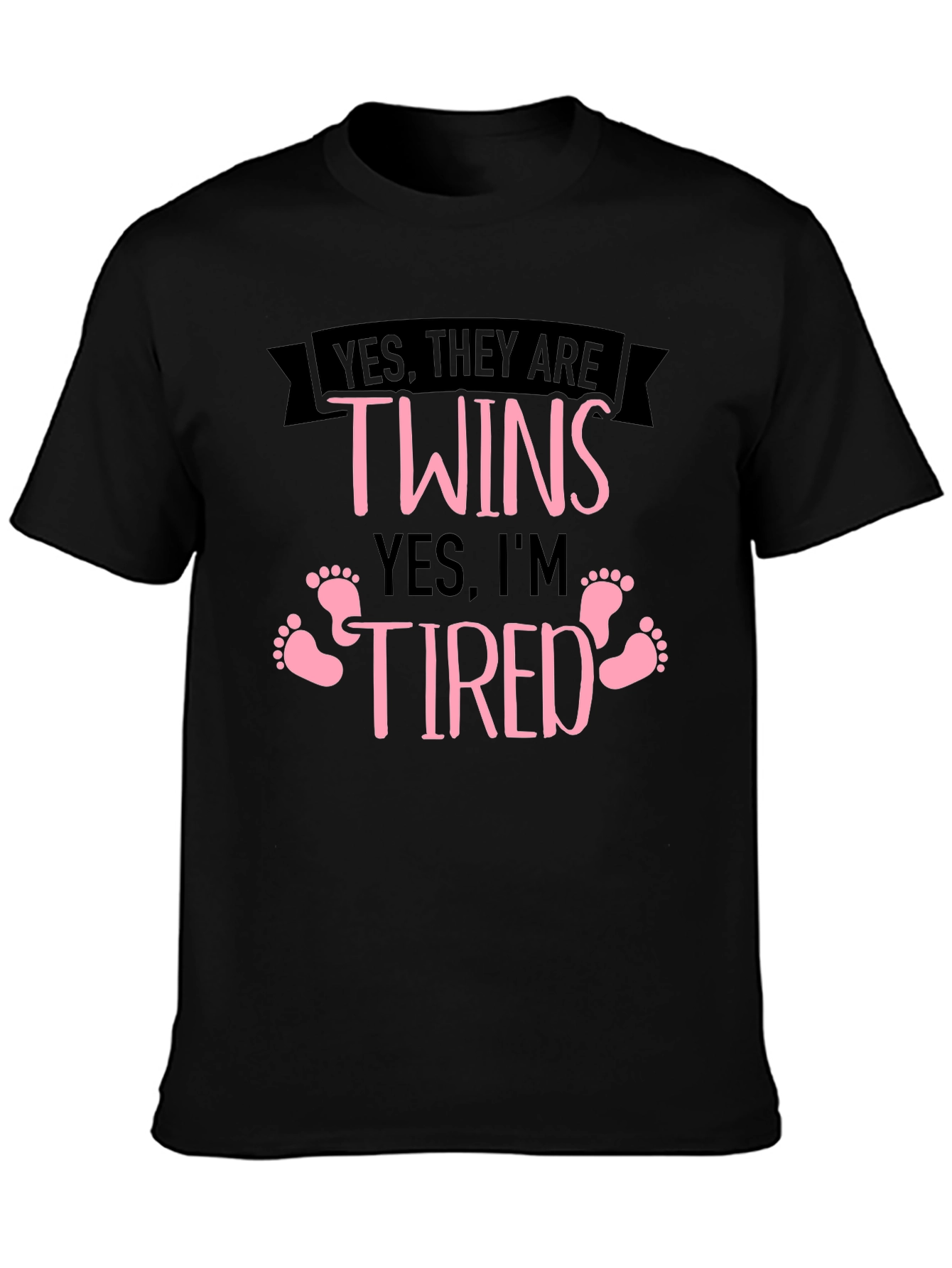 Twins Tired Black T-Shirt