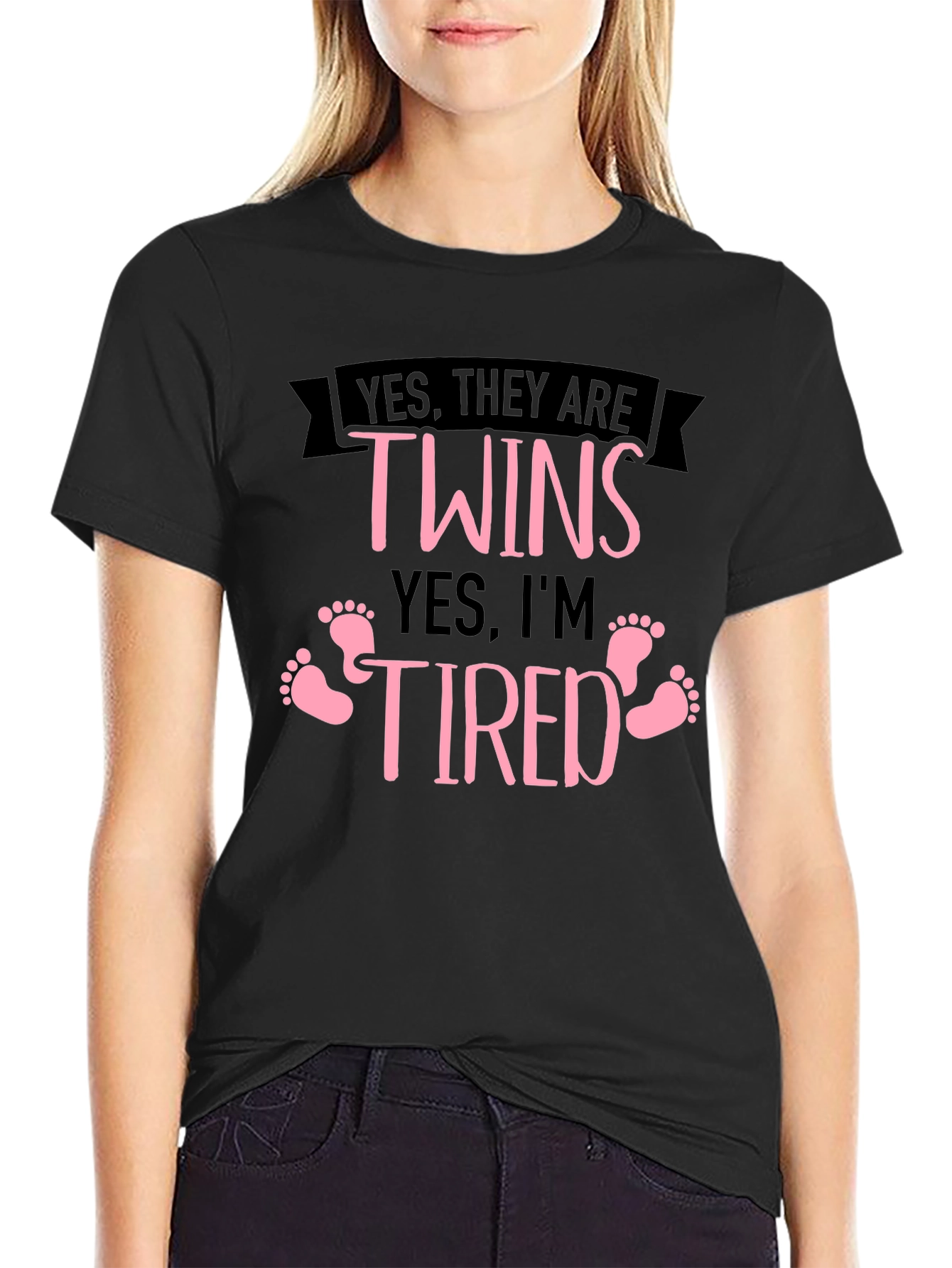 Twins Tired Black T-Shirt