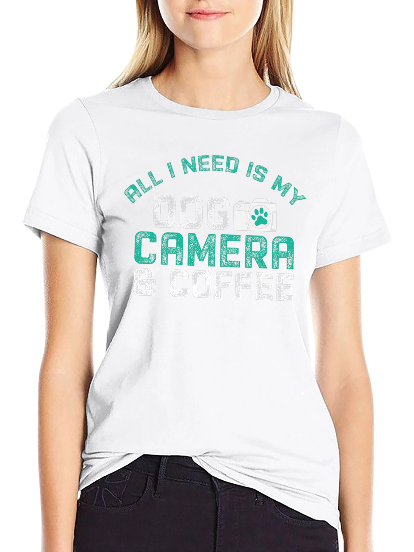 Dog Camera and Coffee T-Shirt