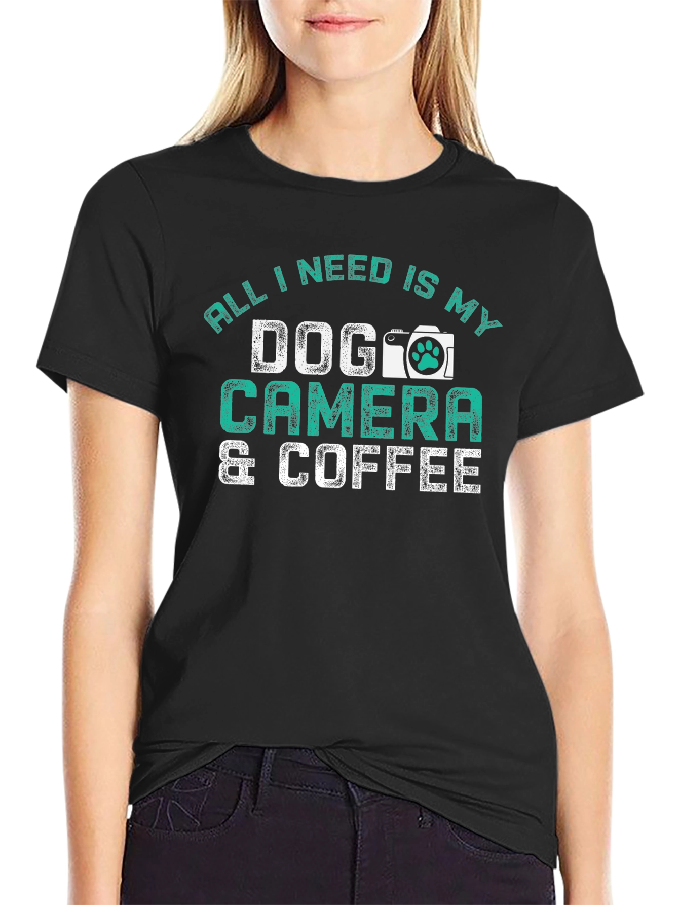 Dog Camera and Coffee T-Shirt