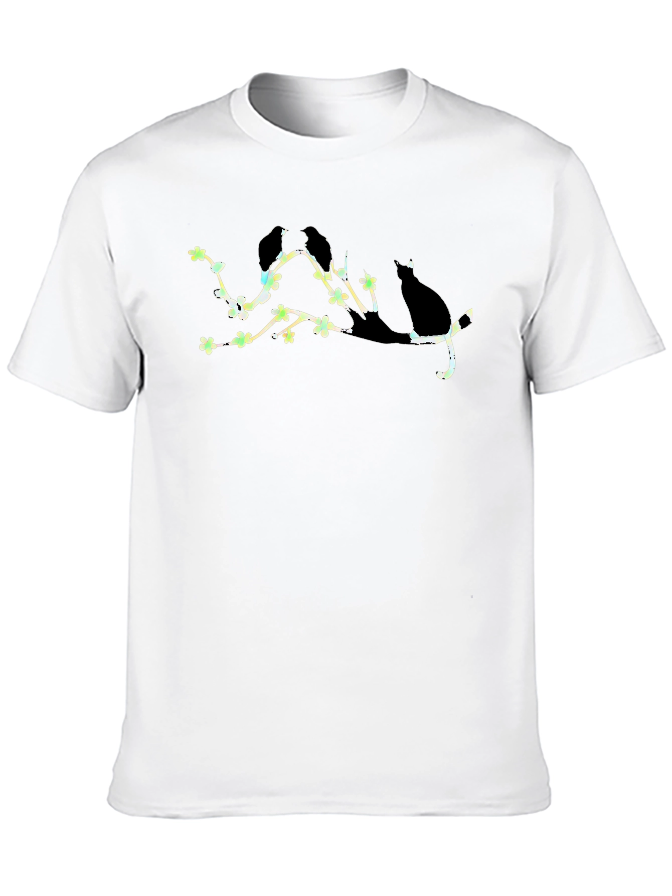 Birds & Cat Branch T-Shirt