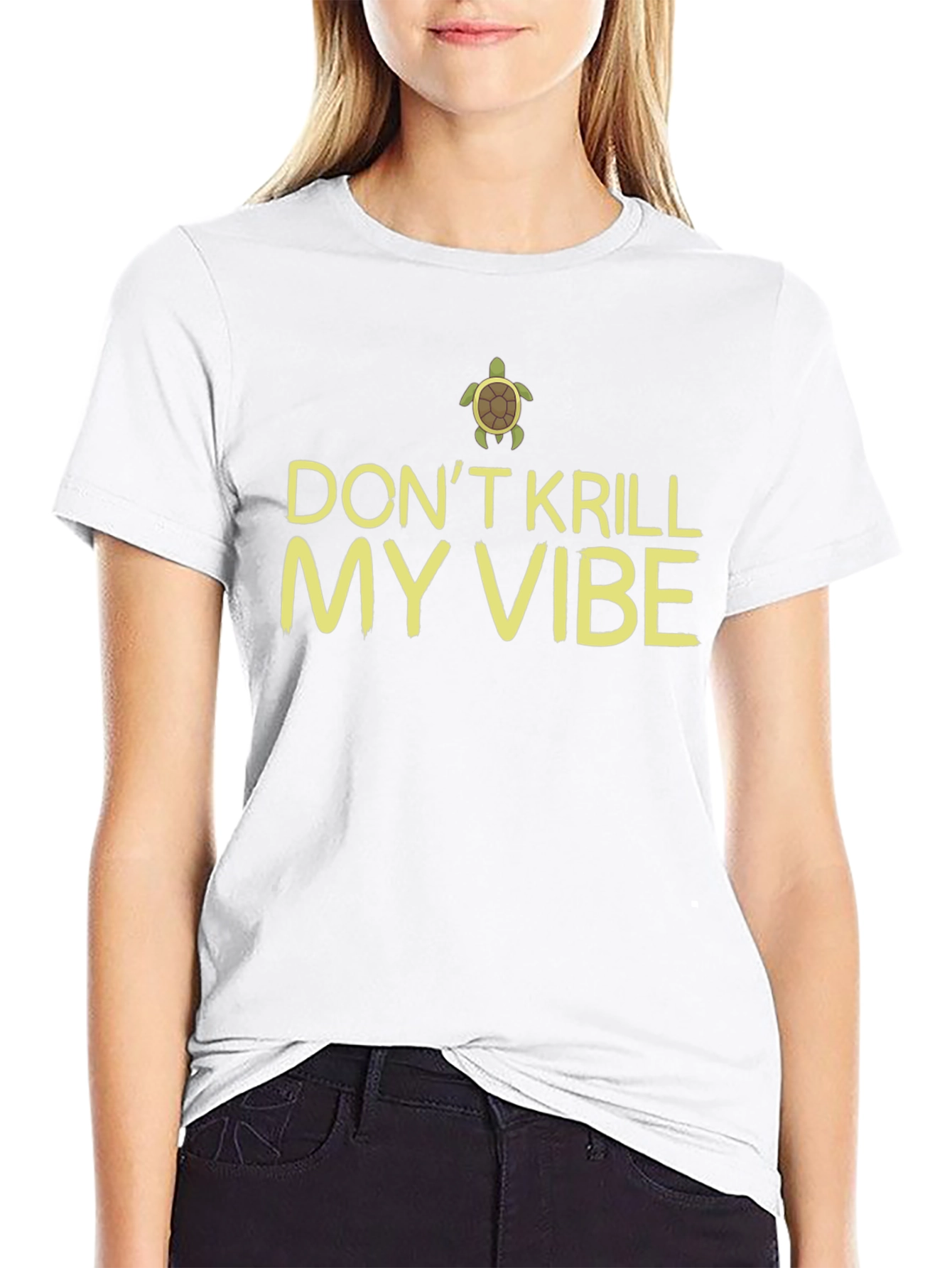 Dont Krill My Vibe Turtle Graphic Tee