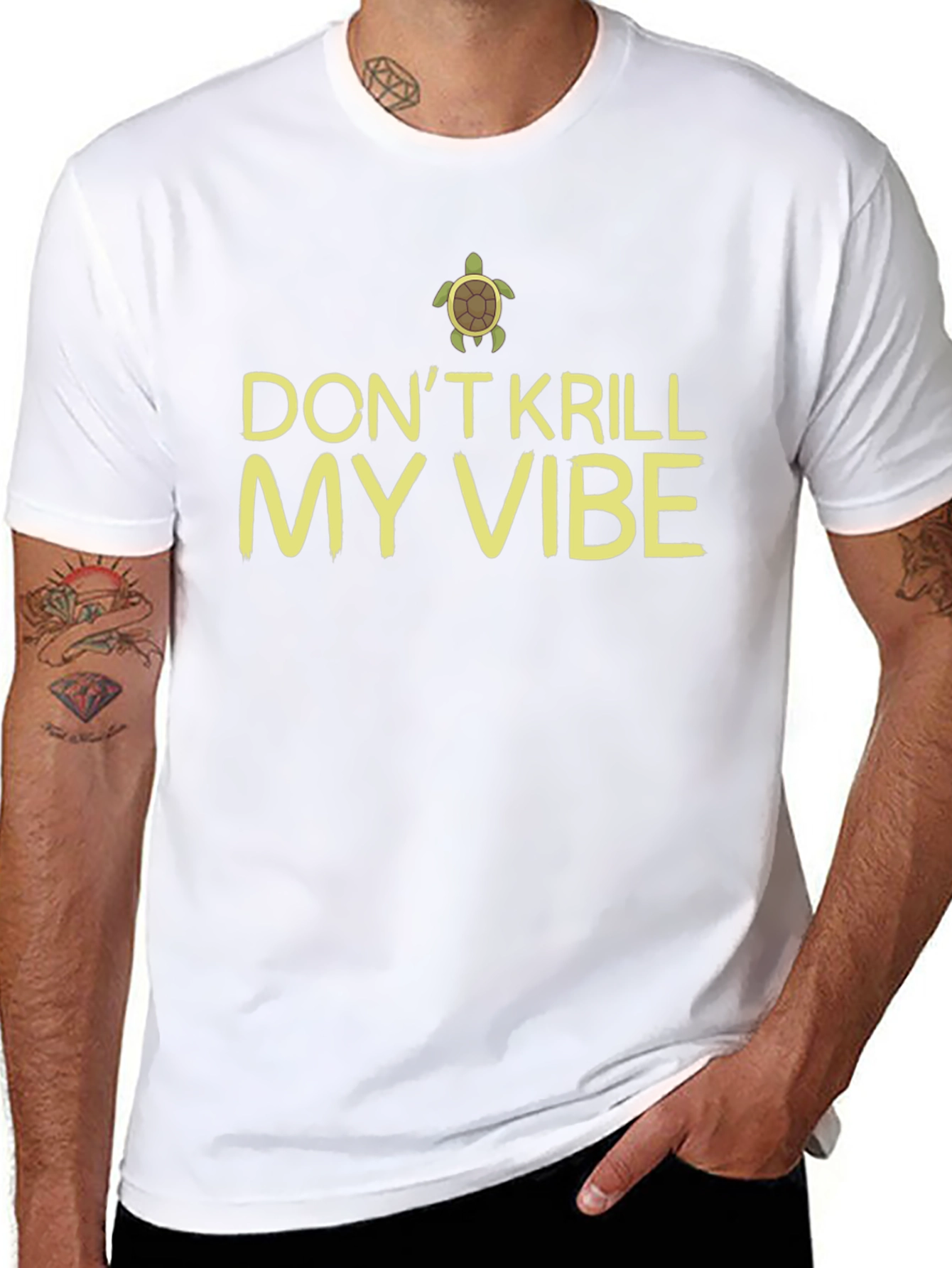 Dont Krill My Vibe Turtle Graphic Tee