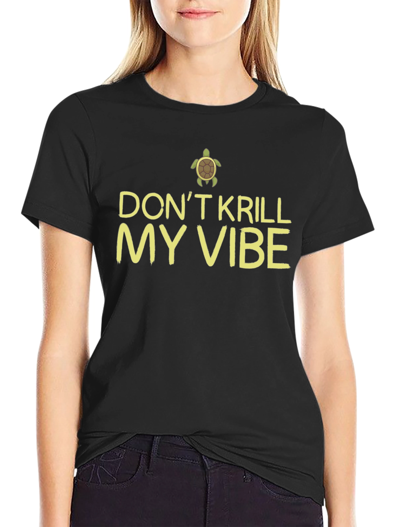 Dont Krill My Vibe Turtle Graphic Tee