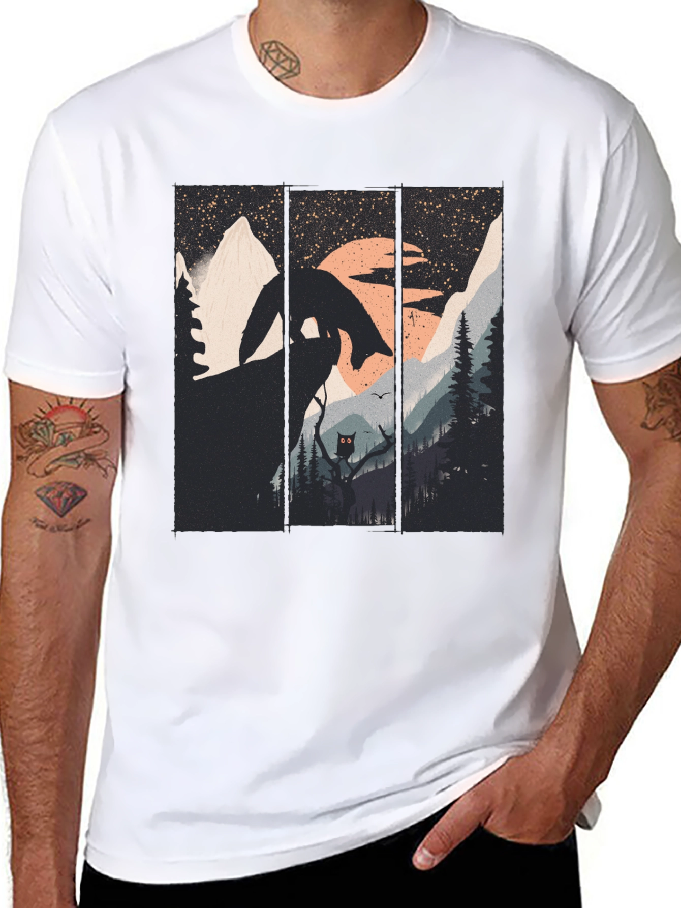 Nature Fox Graphic Tee - Unique Design