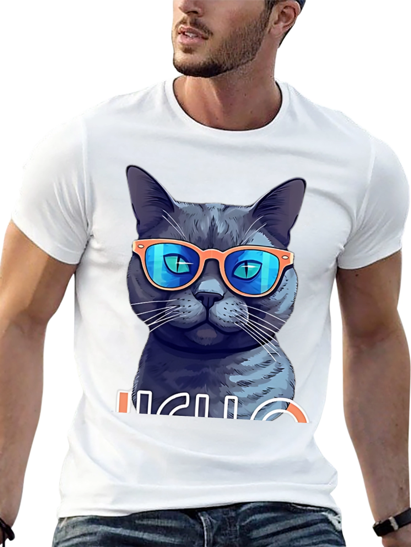 Cool Cat T-Shirt - Stylish Graphic Tee