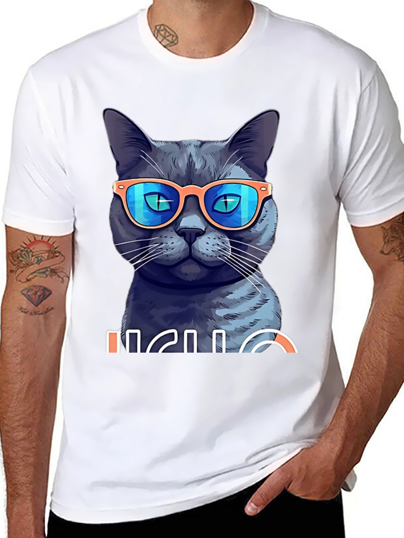 Cool Cat T-Shirt - Stylish Graphic Tee