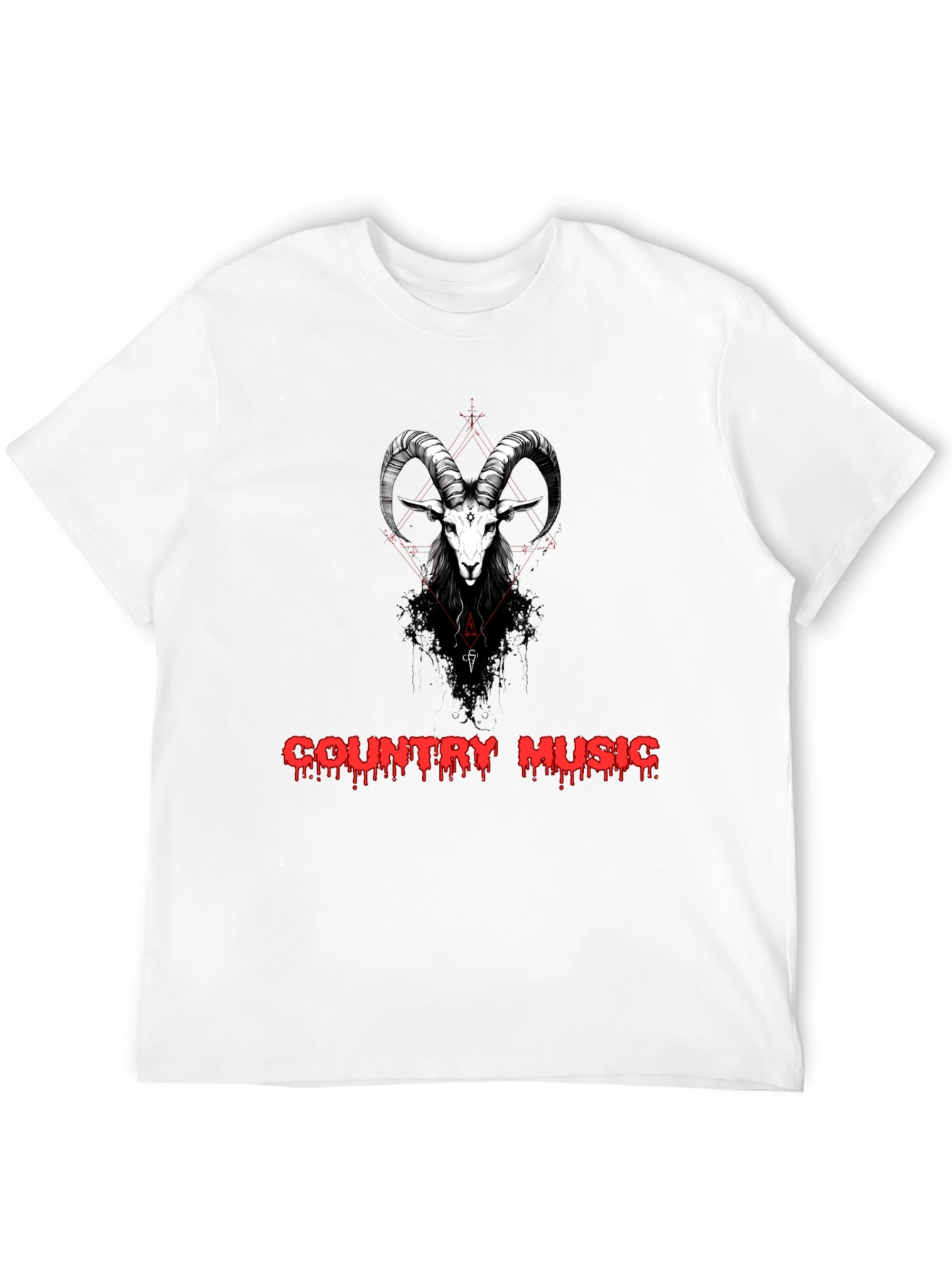 Country Music Goat Graphic T-Shirt