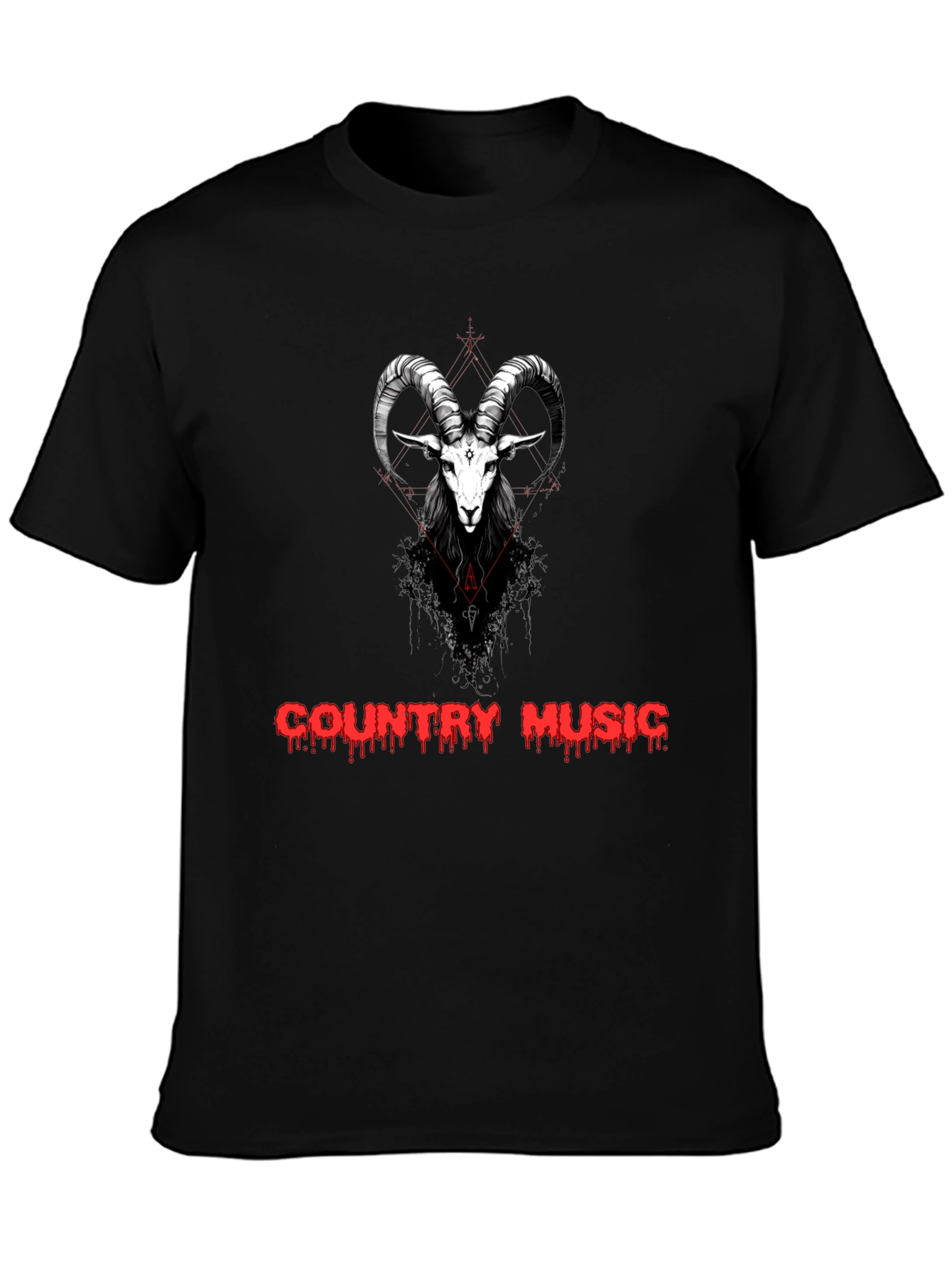 Country Music Goat Graphic T-Shirt