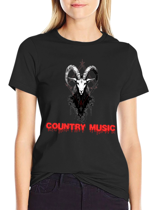 Country Music Goat Graphic T-Shirt