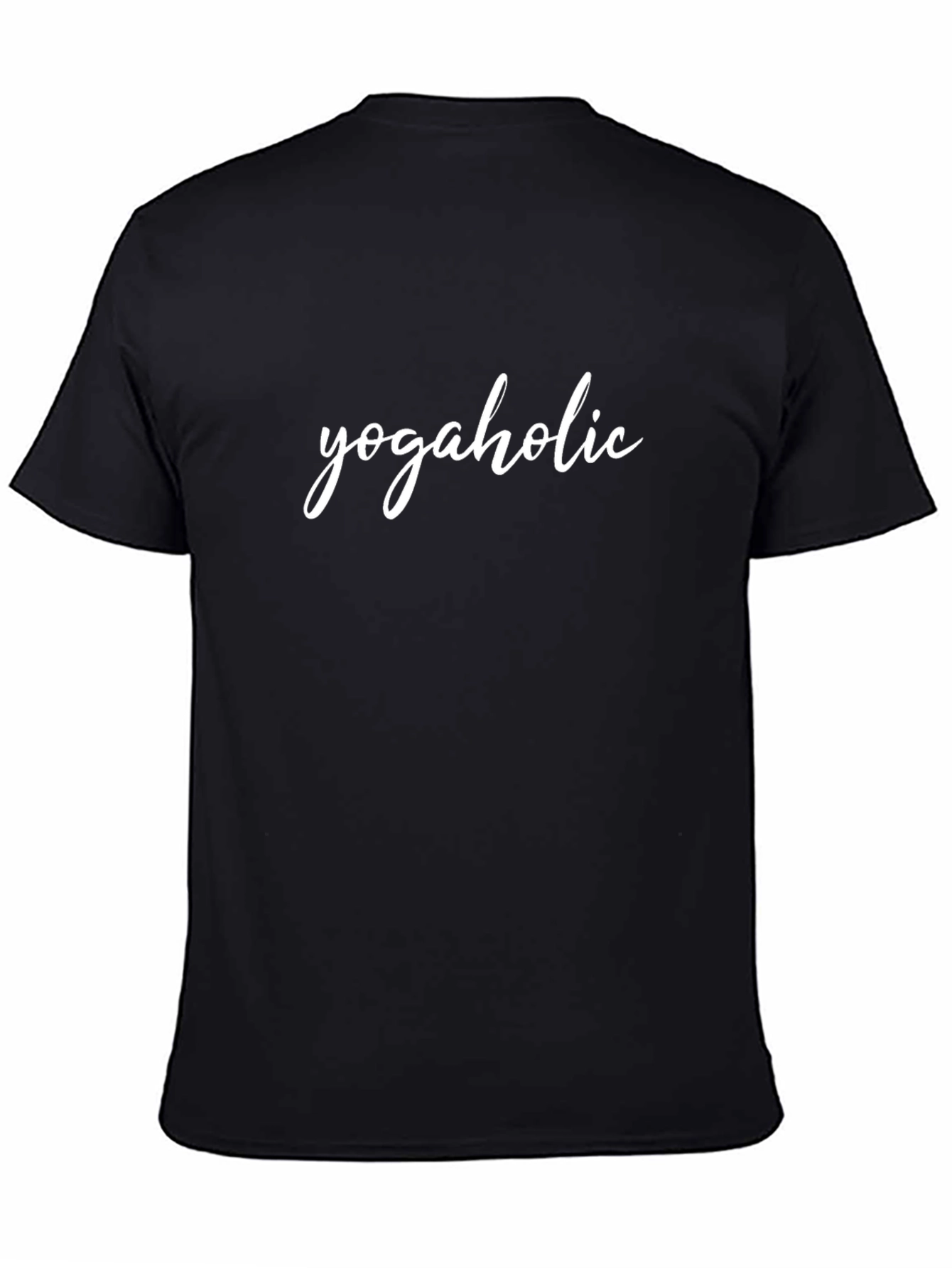 Yogaholic T-Shirt - Black Casual Tee