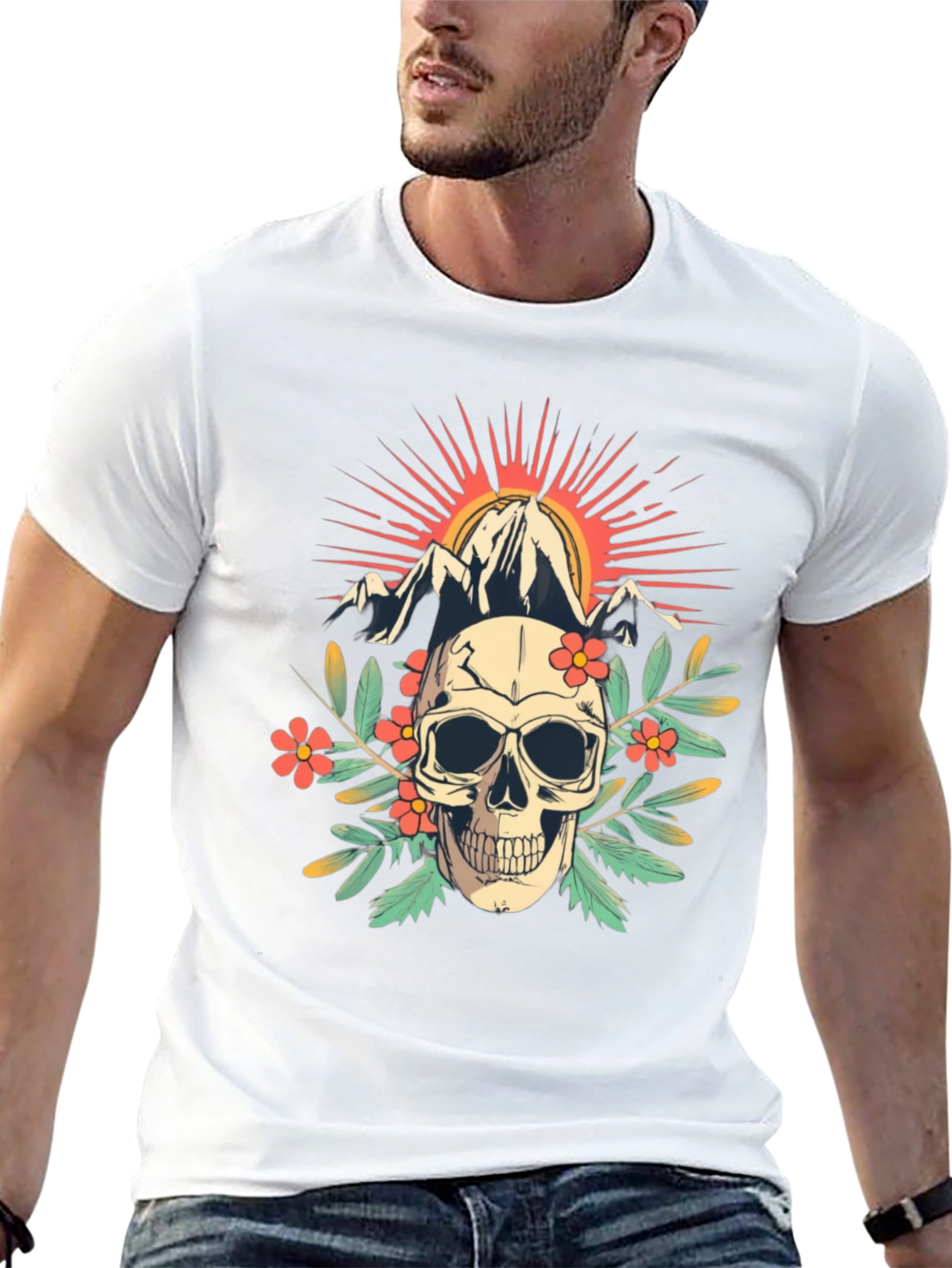 Skull & Mountain Graphic Tee