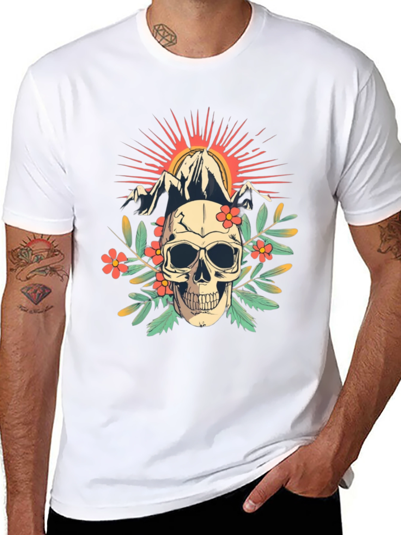 Skull & Mountain Graphic Tee