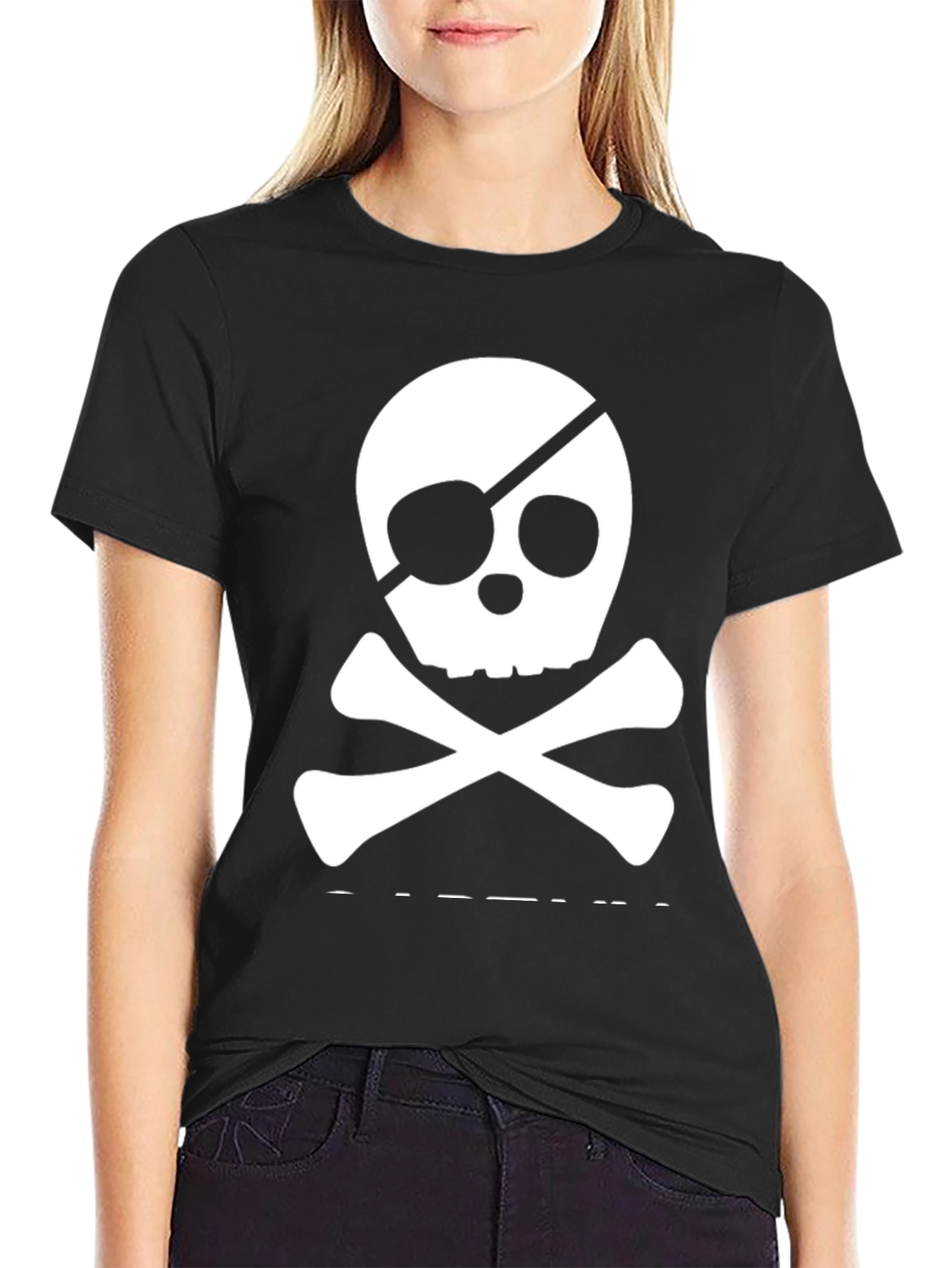 Skull & Crossbones Tee - Pirate Style Black T-Shirt