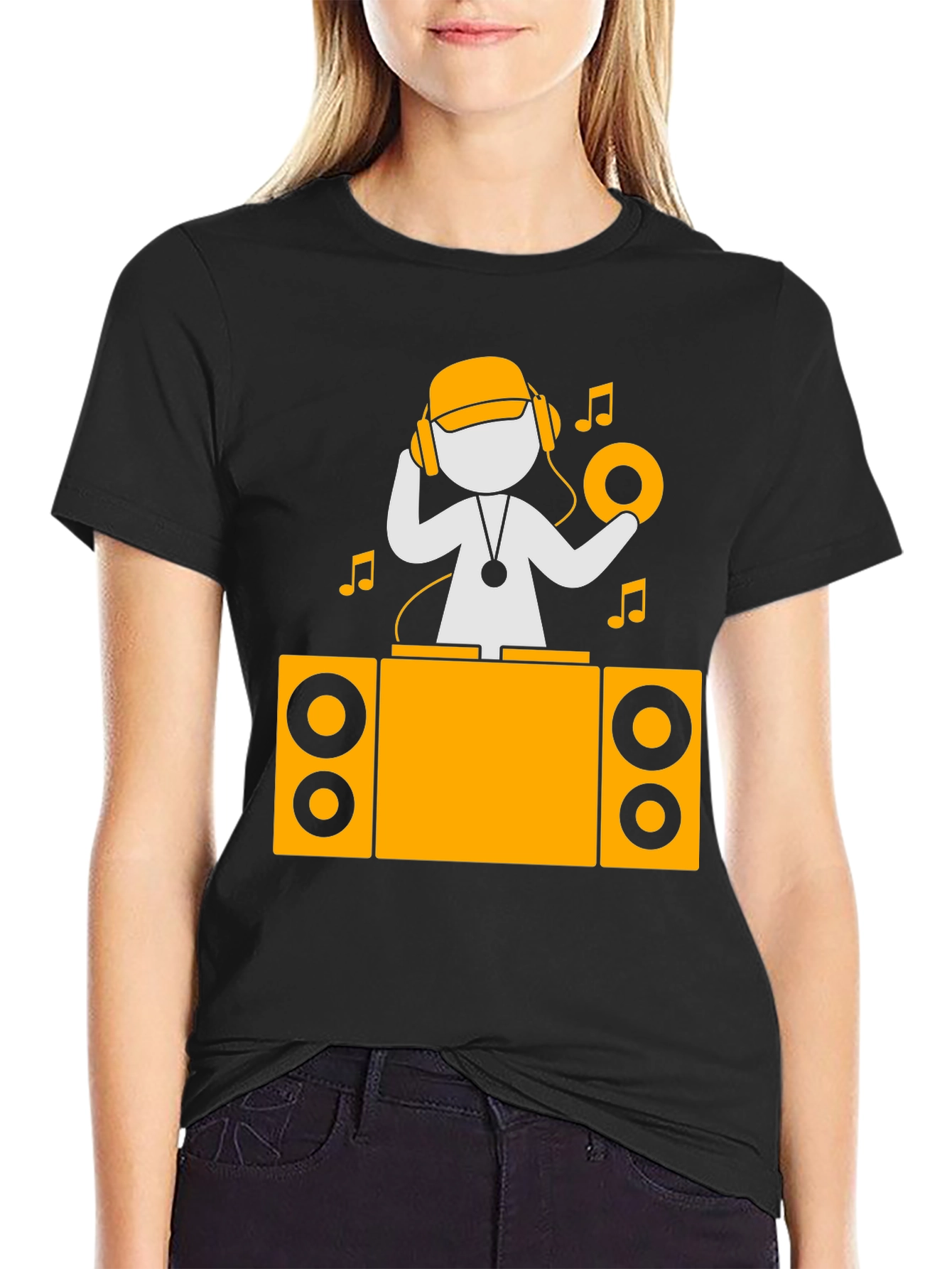 DJ Graphic T-Shirt - Turntable Design