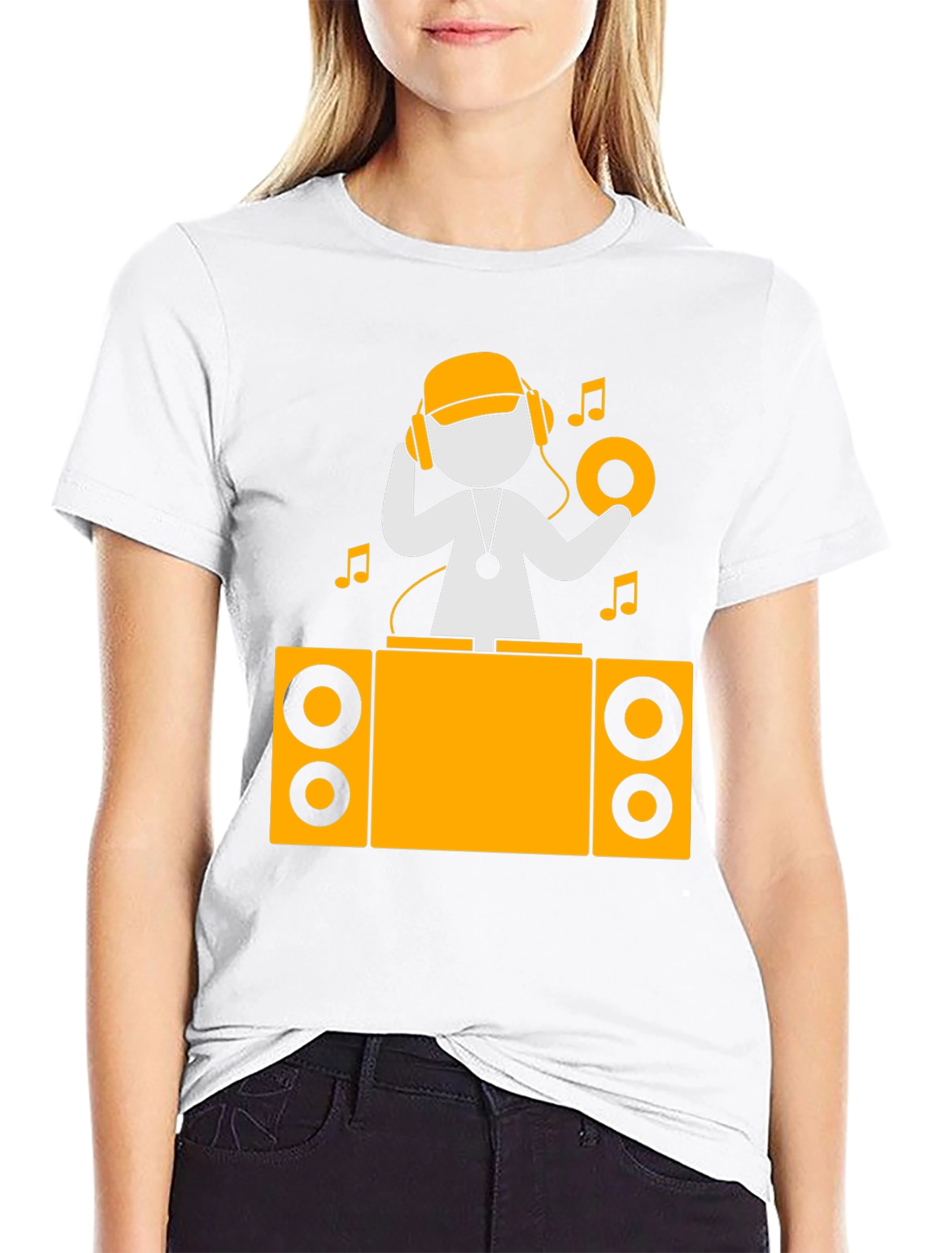 DJ Graphic T-Shirt - Turntable Design