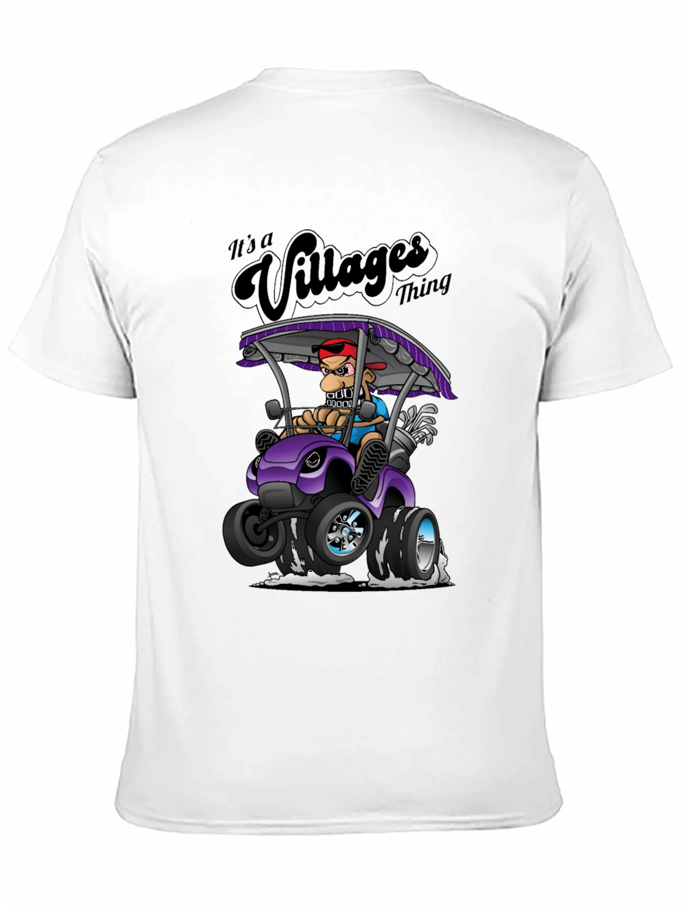 Villages Thing T-Shirt - Funny Cartoon Golf Cart