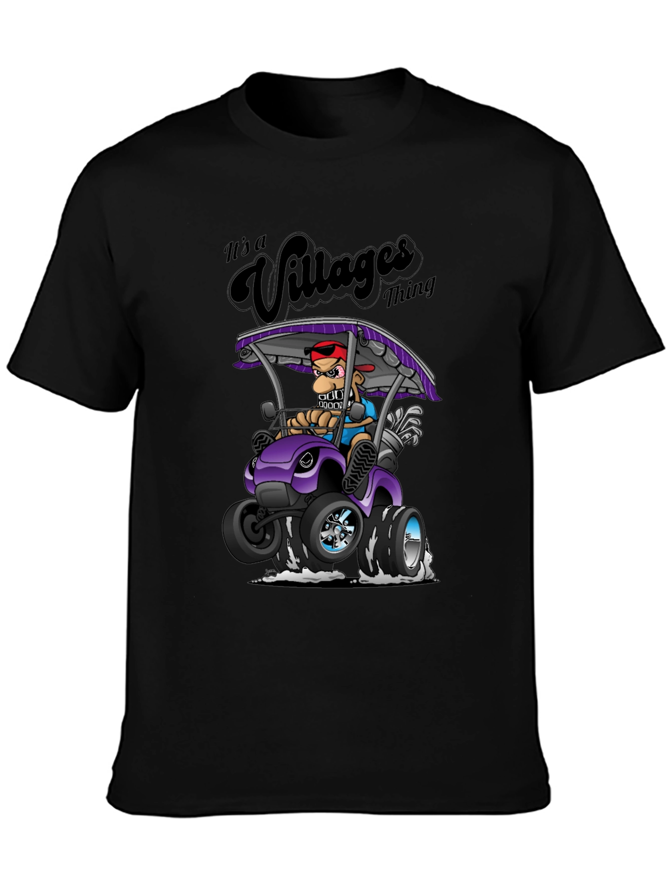 Villages Thing T-Shirt - Funny Cartoon Golf Cart