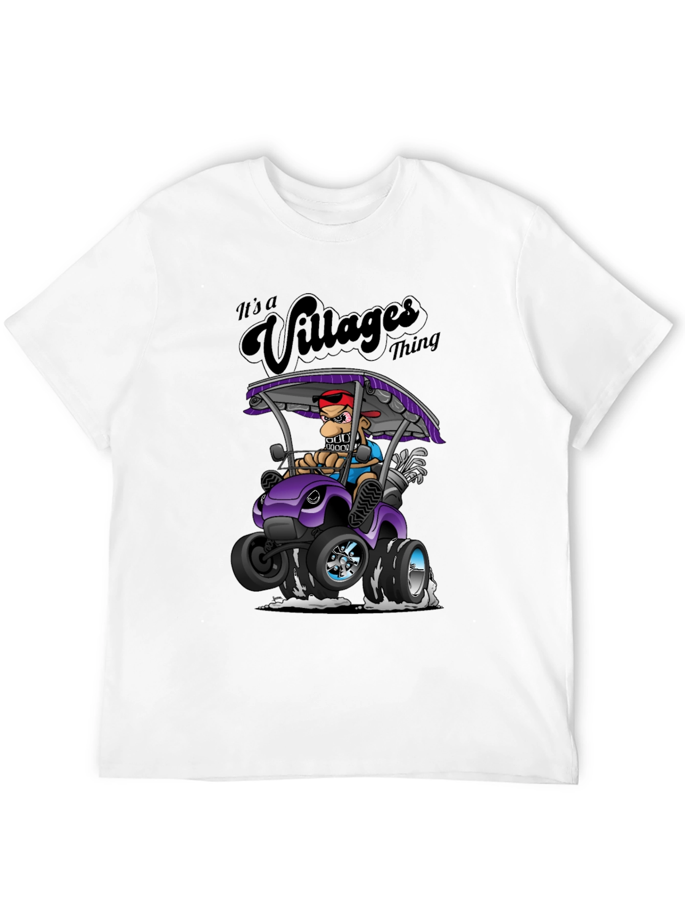 Villages Thing T-Shirt - Funny Cartoon Golf Cart