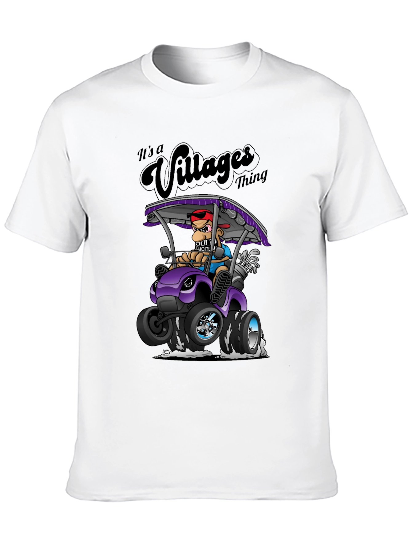 Villages Thing T-Shirt - Funny Cartoon Golf Cart