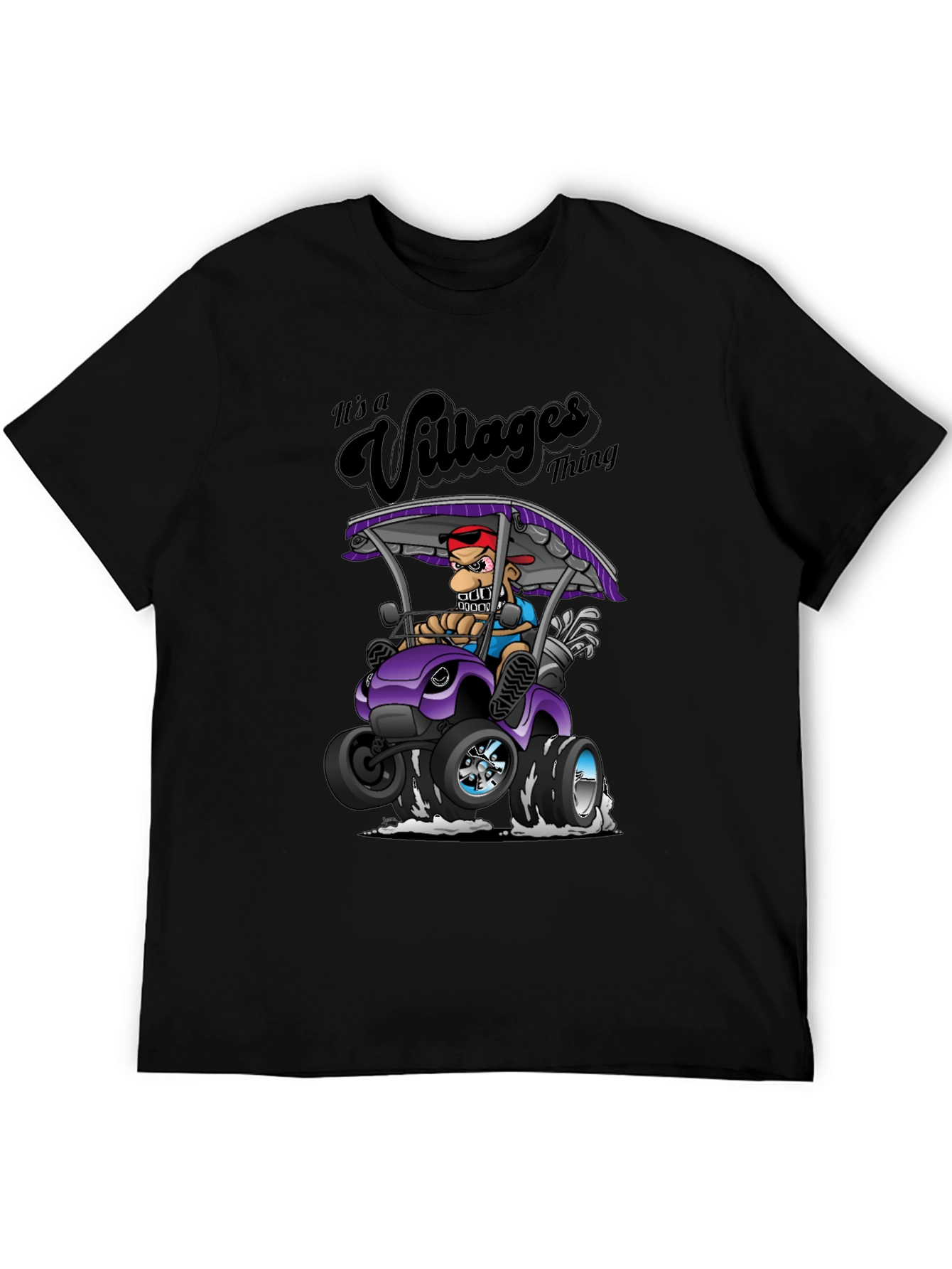 Villages Thing T-Shirt - Funny Cartoon Golf Cart