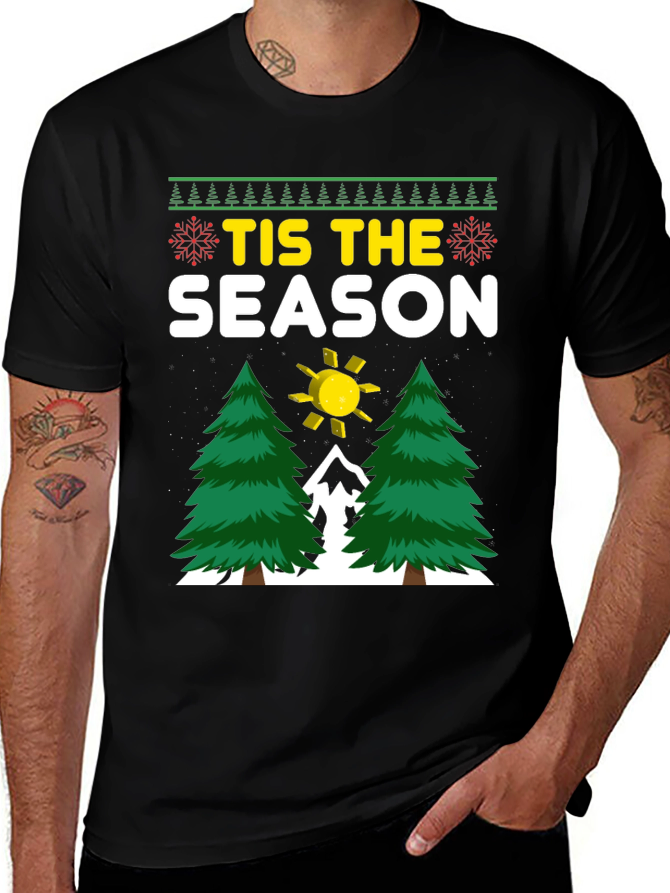 Tis The Season Holiday Graphic Tee