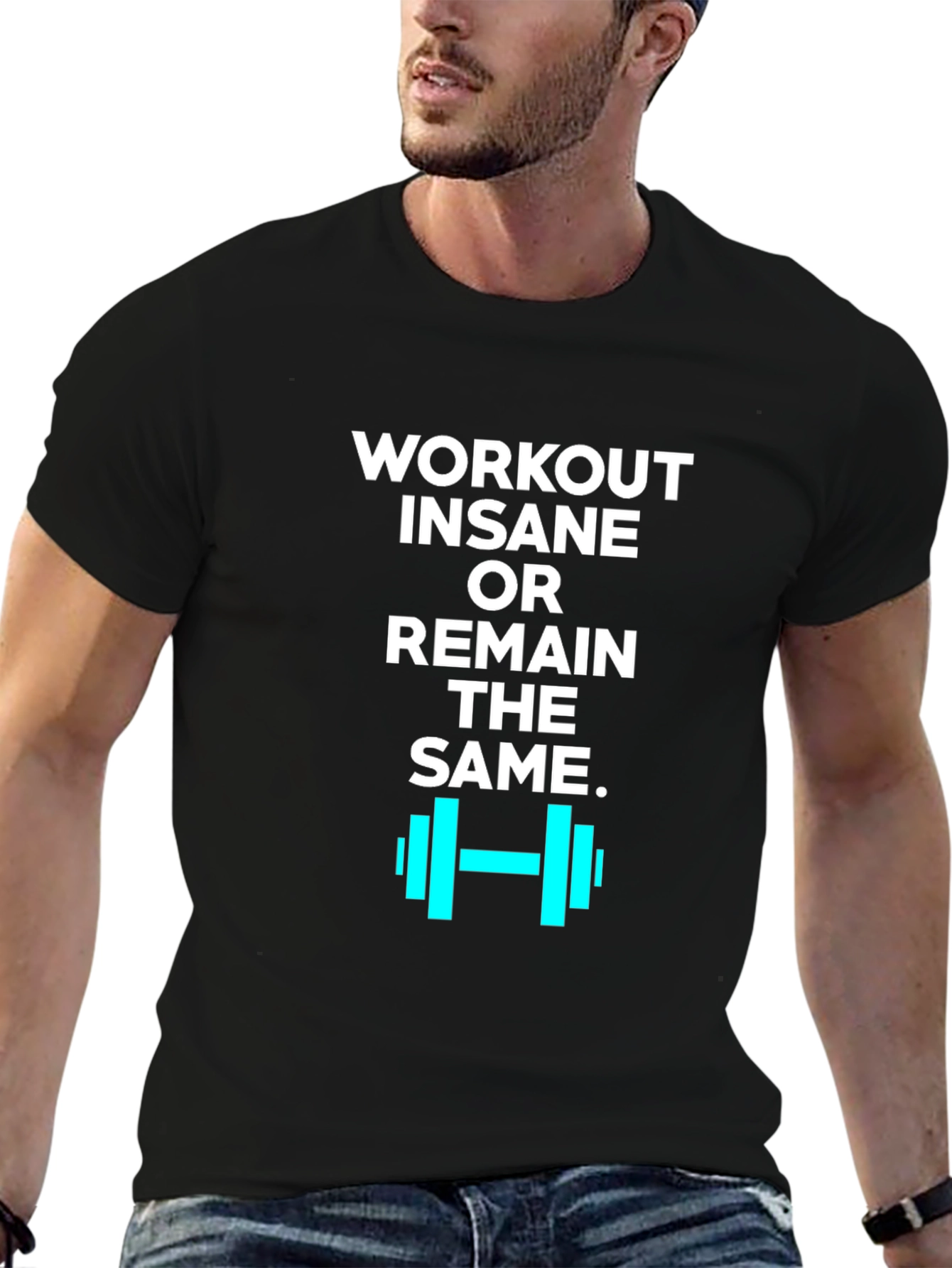 Workout Insane Graphic Tee - Black