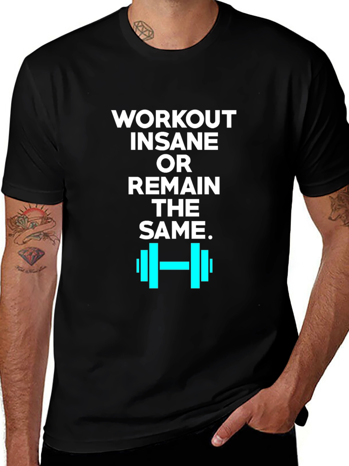 Workout Insane Graphic Tee - Black