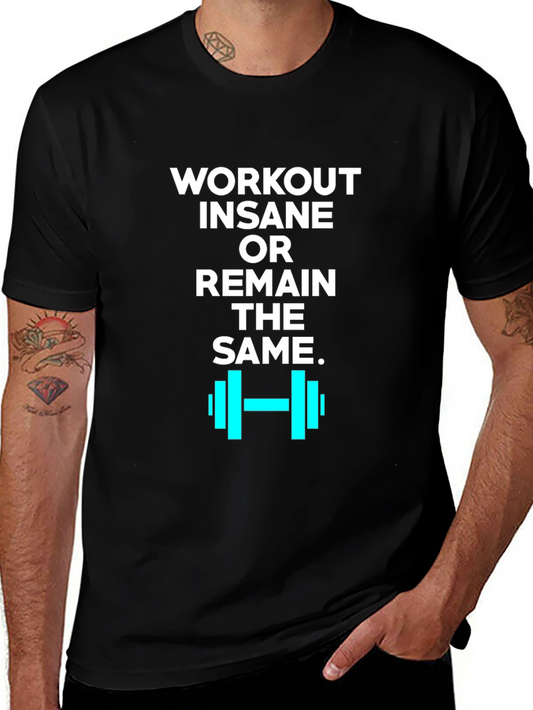 Workout Insane Graphic Tee - Black
