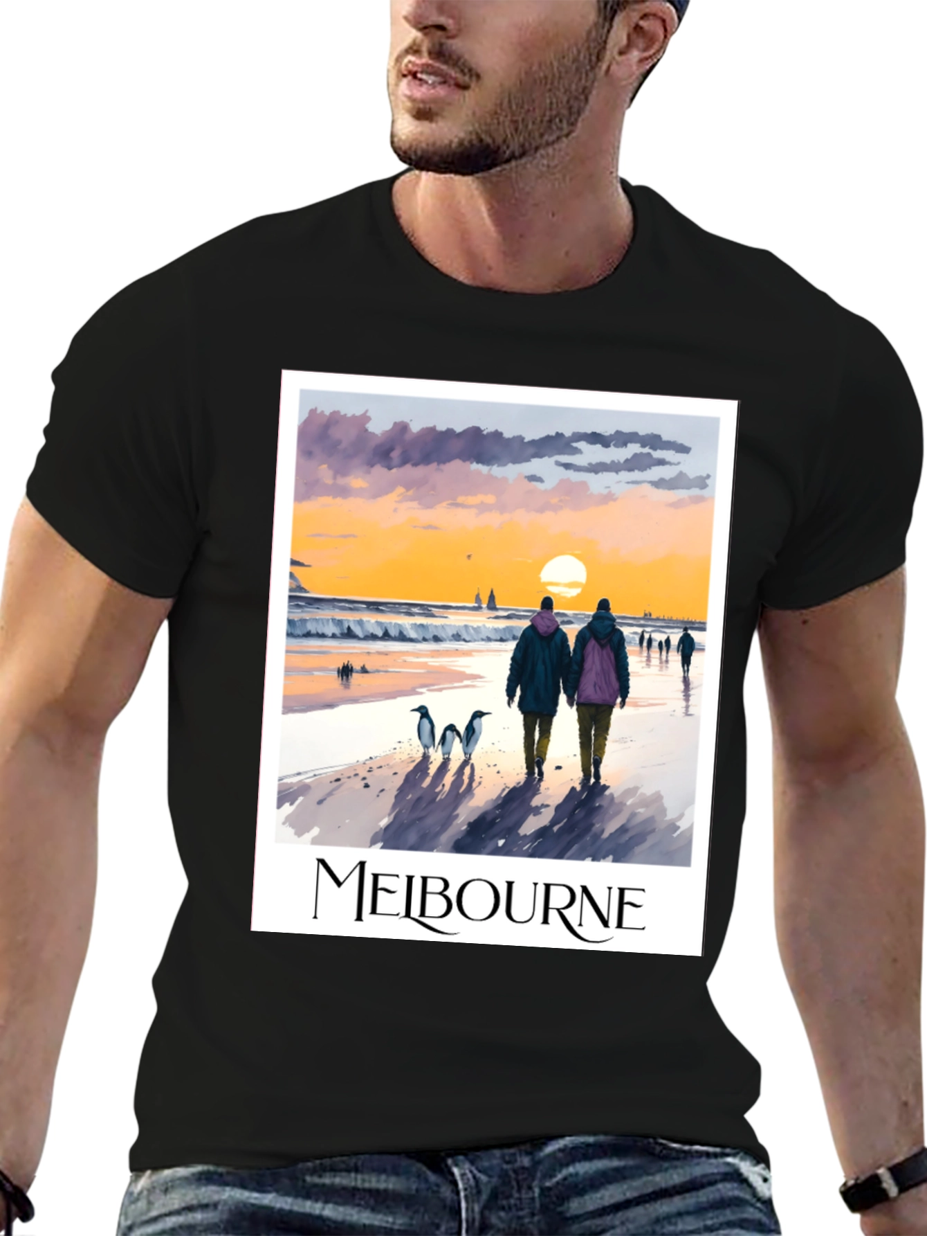 Melbourne Sunset Beach Graphic Tee