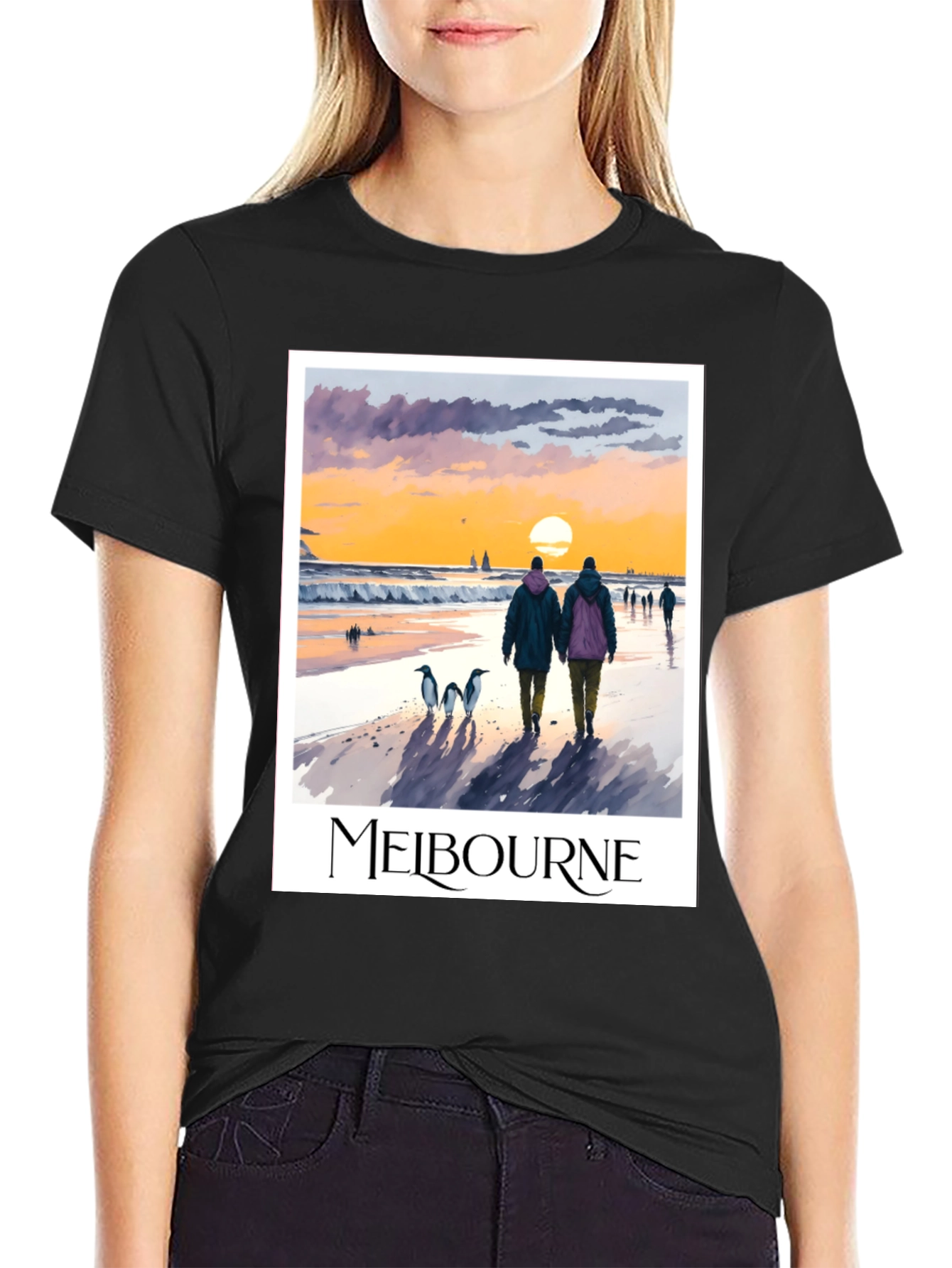 Melbourne Sunset Beach Graphic Tee