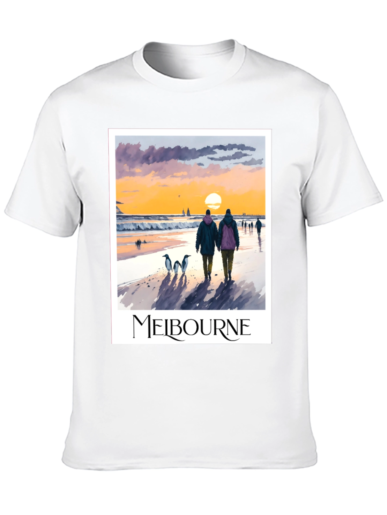 Melbourne Sunset Beach Graphic Tee