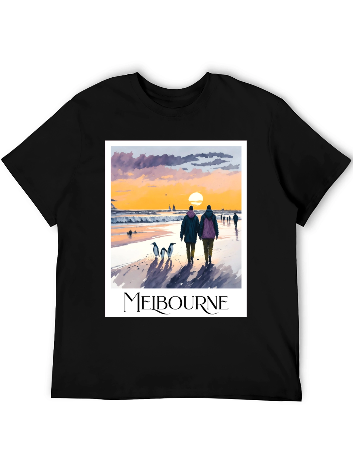 Melbourne Sunset Beach Graphic Tee
