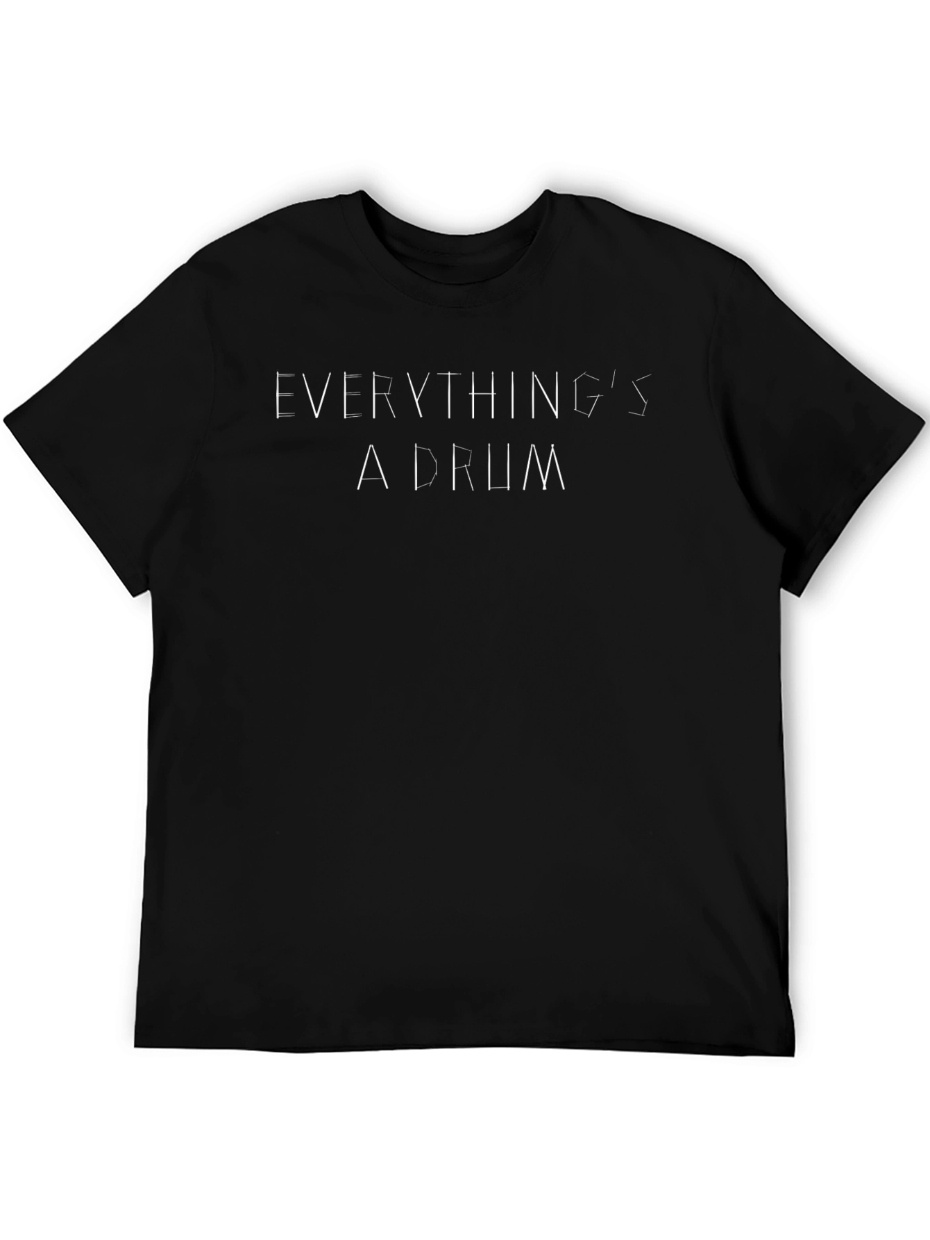 Everythings a Drum Black Graphic Tee