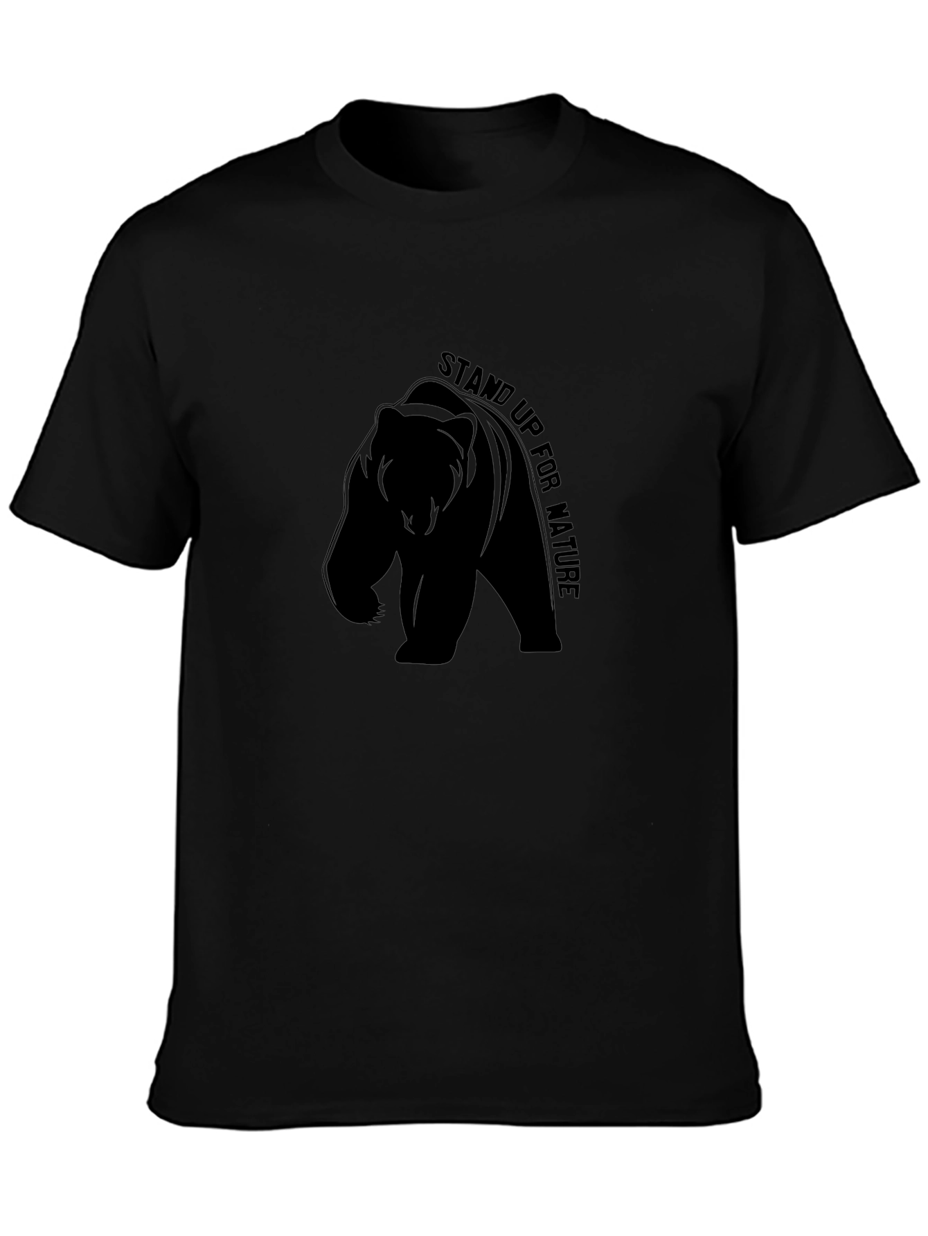 Stand Up for Nature Bear Graphic T-Shirt
