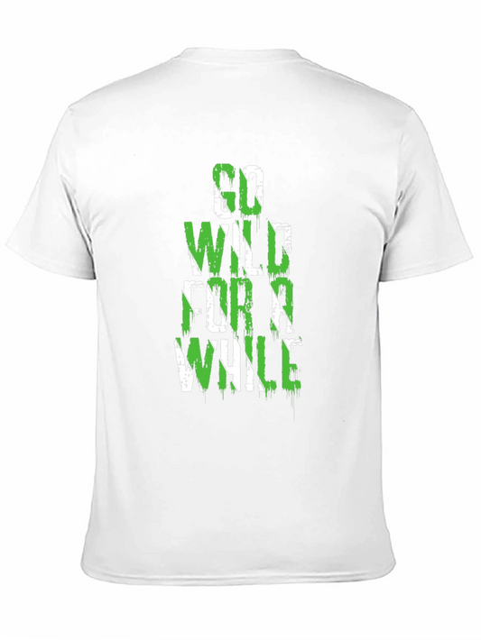 Go Wild For A While Graphic Black T-Shirt