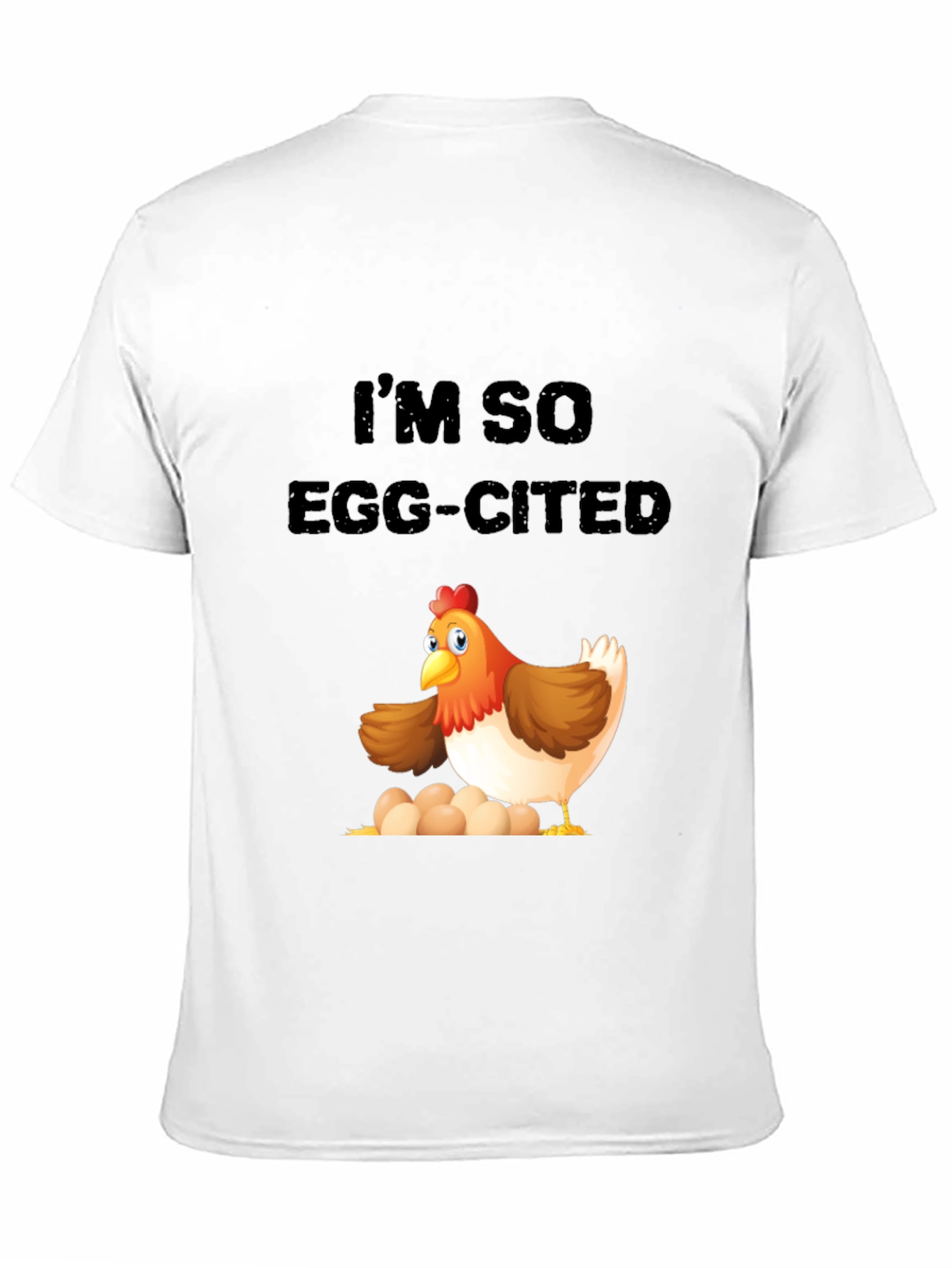 Egg-cited Chicken Graphic T-Shirt