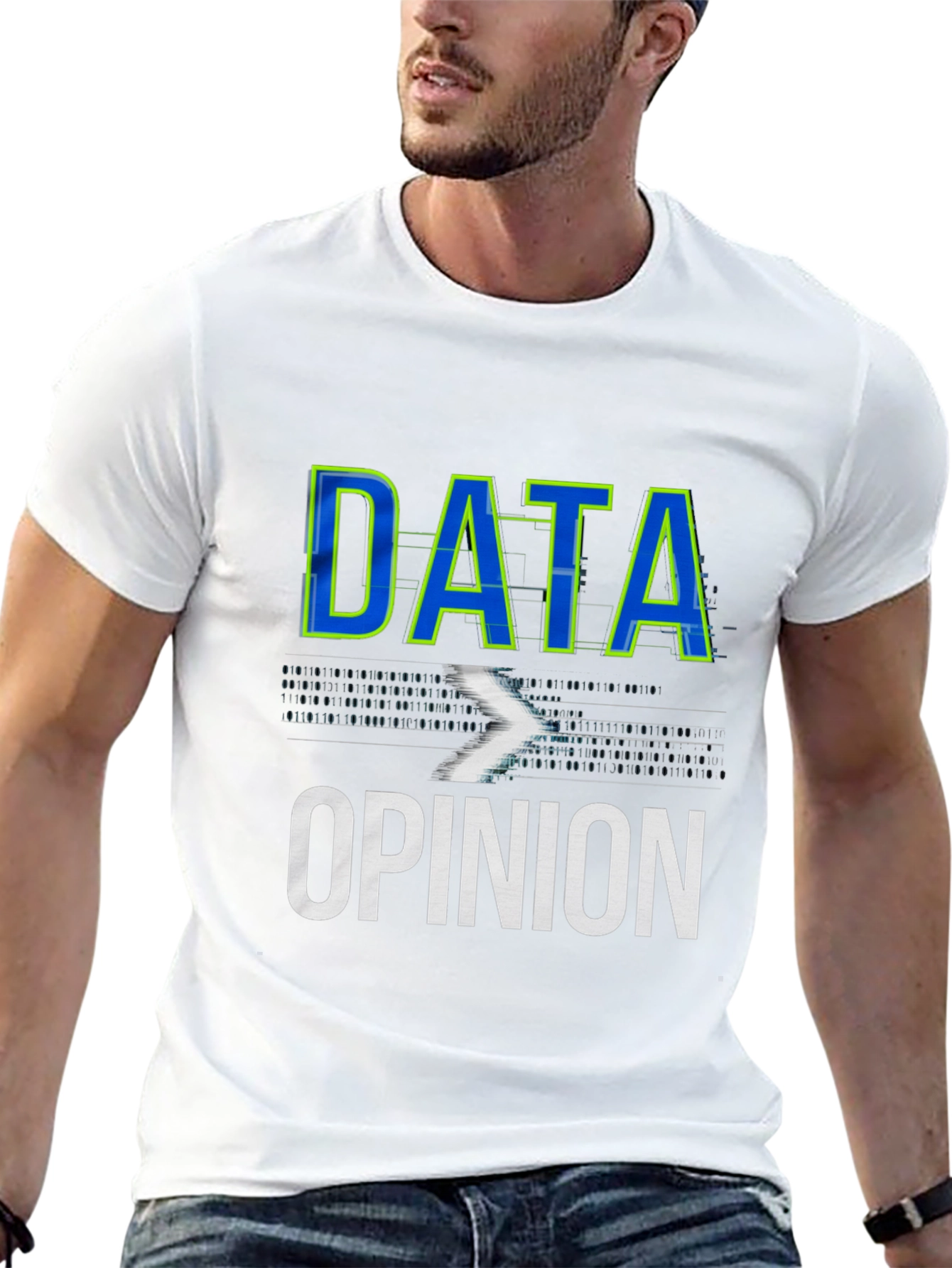 Data Over Opinion Graphic T-Shirt