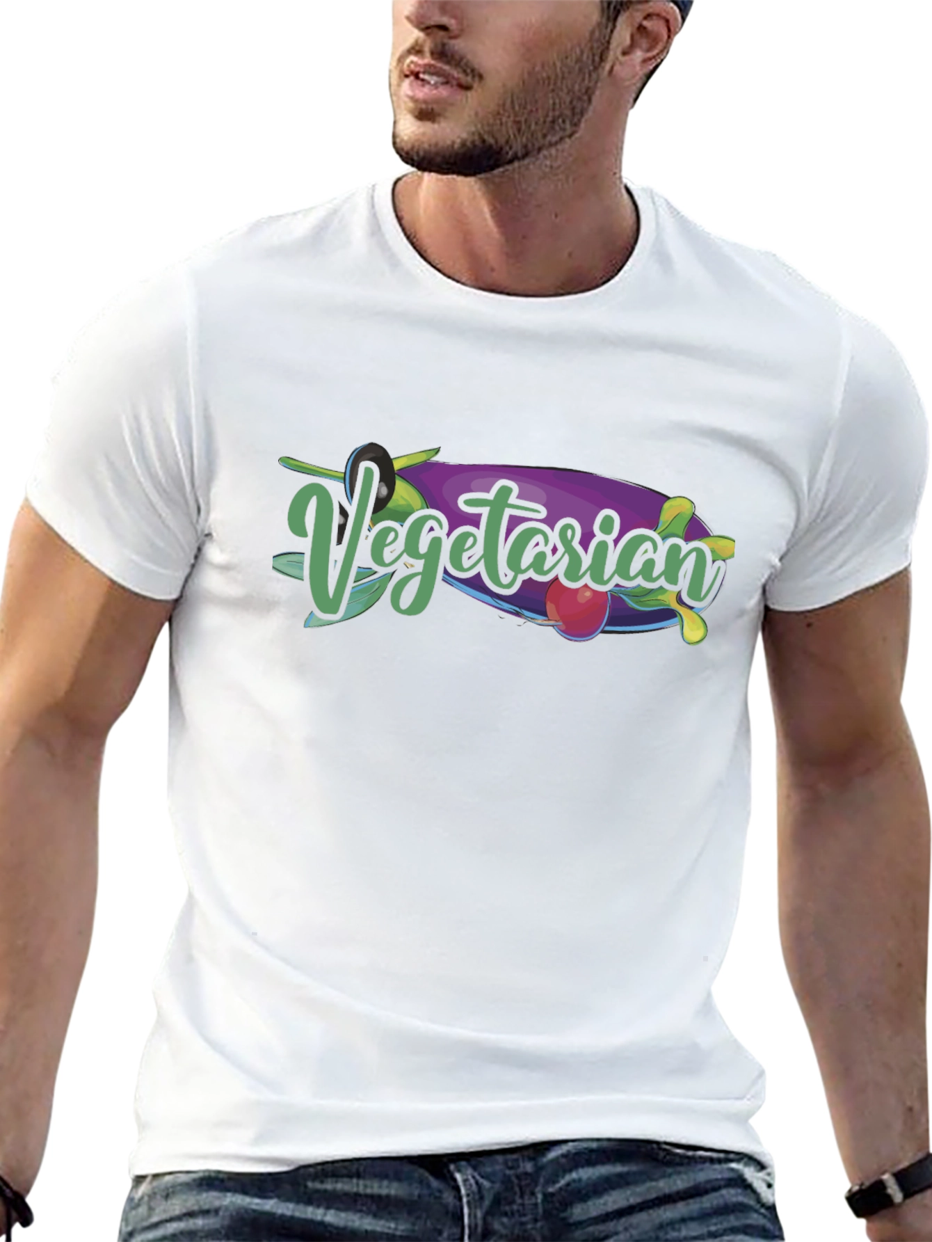 Vegetarian T-Shirt - Stylish Vegan Graphic Tee