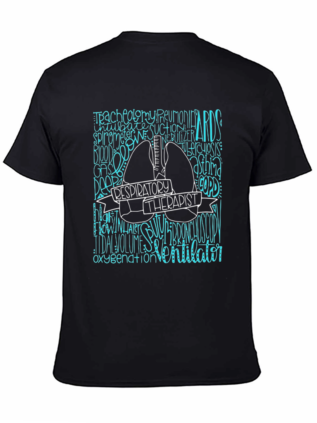 Respiratory Therapist Graphic Tee - Black