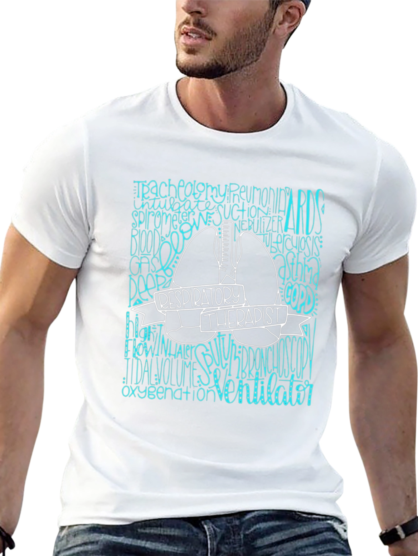 Respiratory Therapist Graphic Tee - Black
