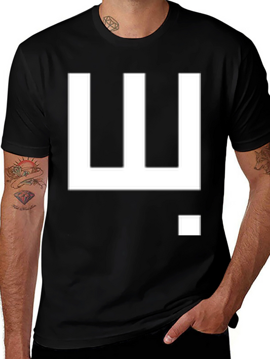 Geometric Minimalist Black T-Shirt