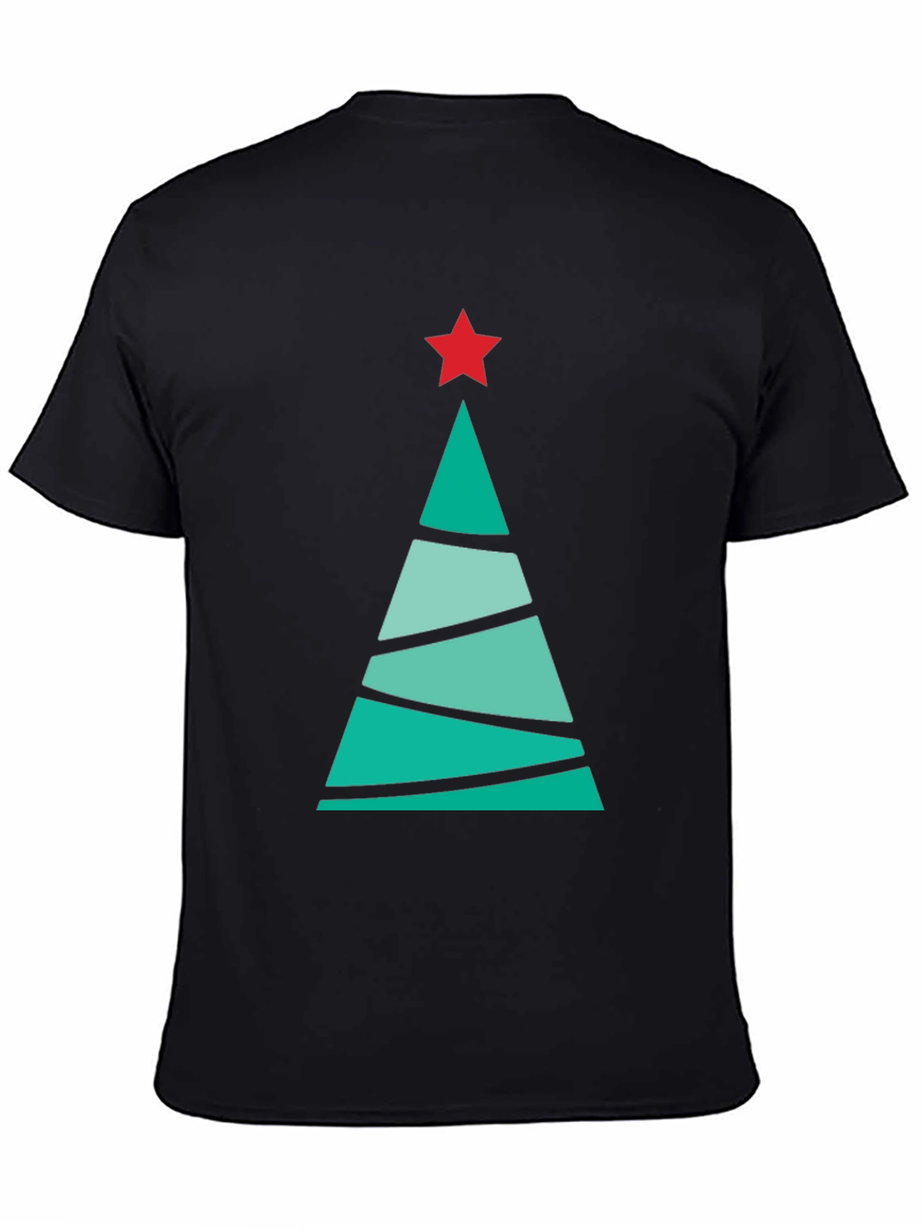 Festive Christmas Tree Graphic Tee - Holiday Cheer